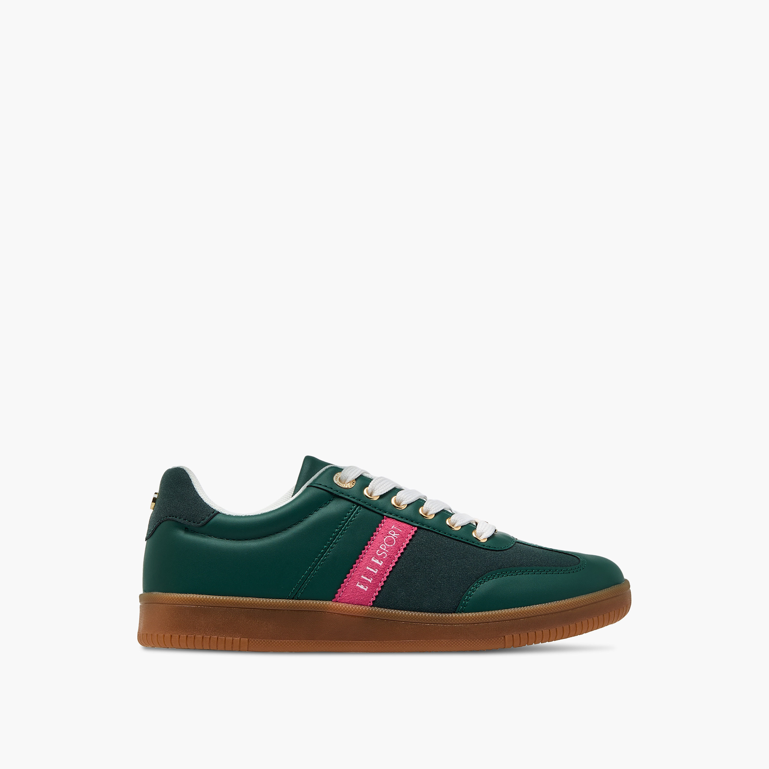 Elle Women's Logo Detail Sneakers with Lace-Up Closure-women-shoes-sneakers-image-3