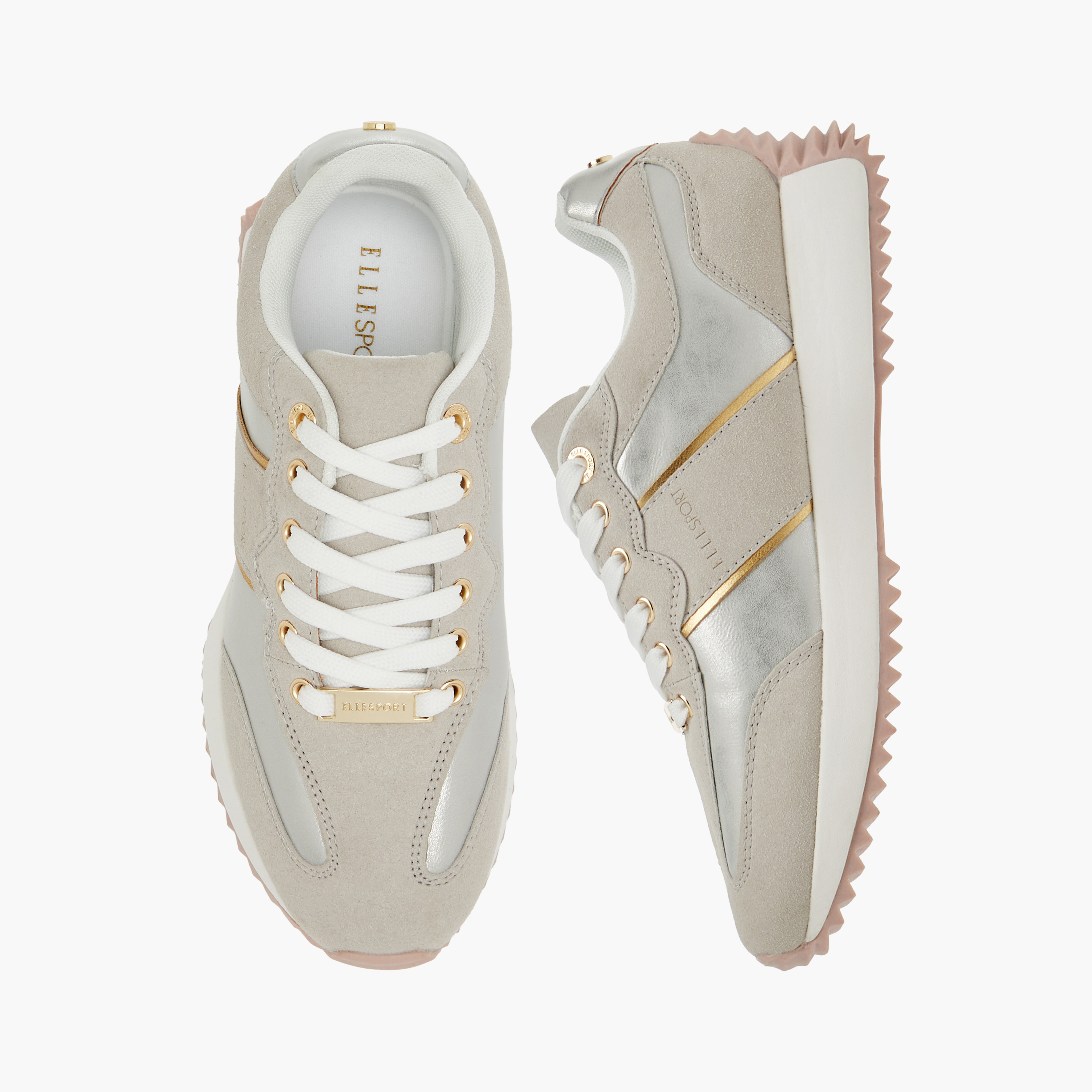 Elle Women's Panelled Lace-Up Sneakers-women-shoes-sneakers-image-1