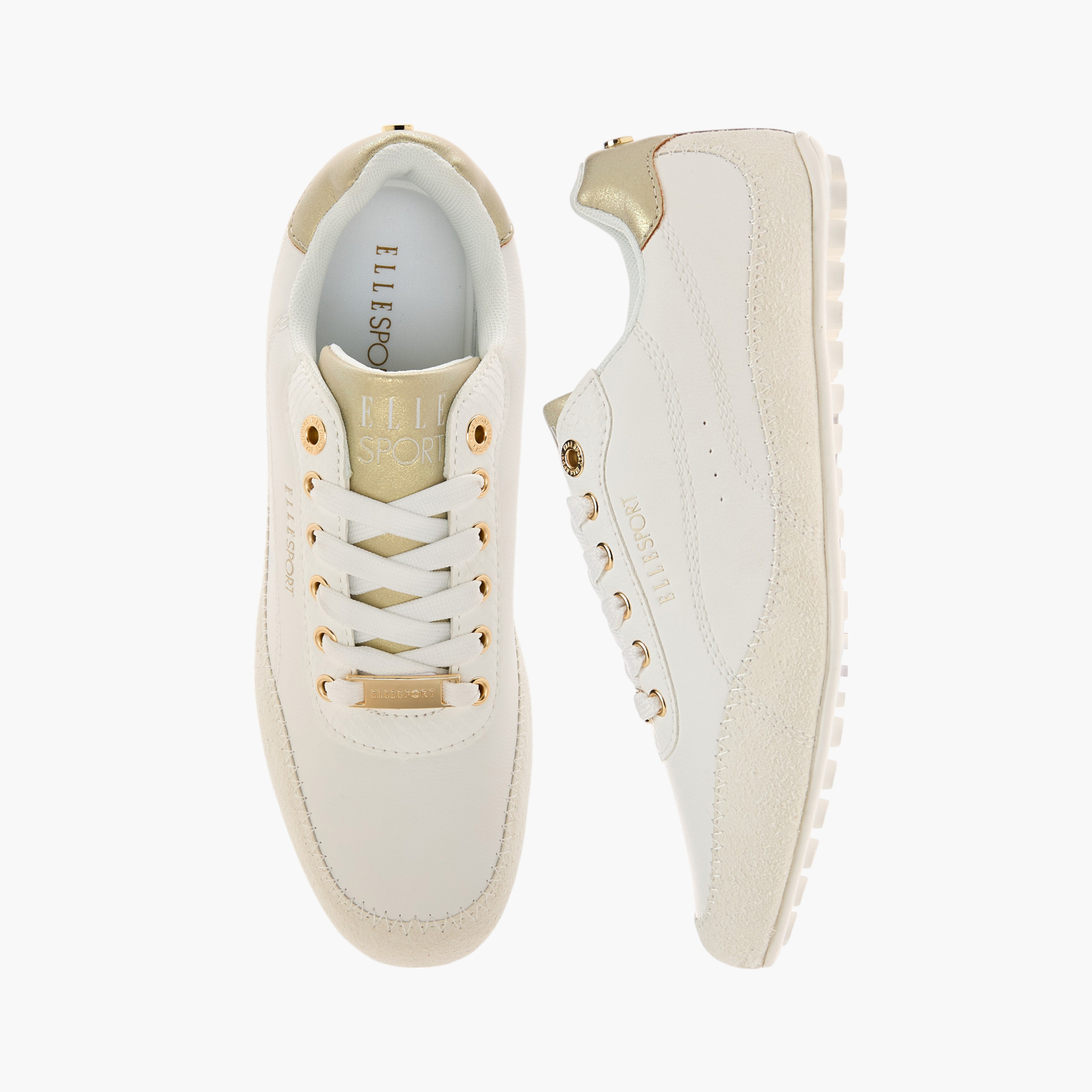 Elle Women's Panelled Sneakers with Lace-Up Closure-women-shoes-sneakers-image-1