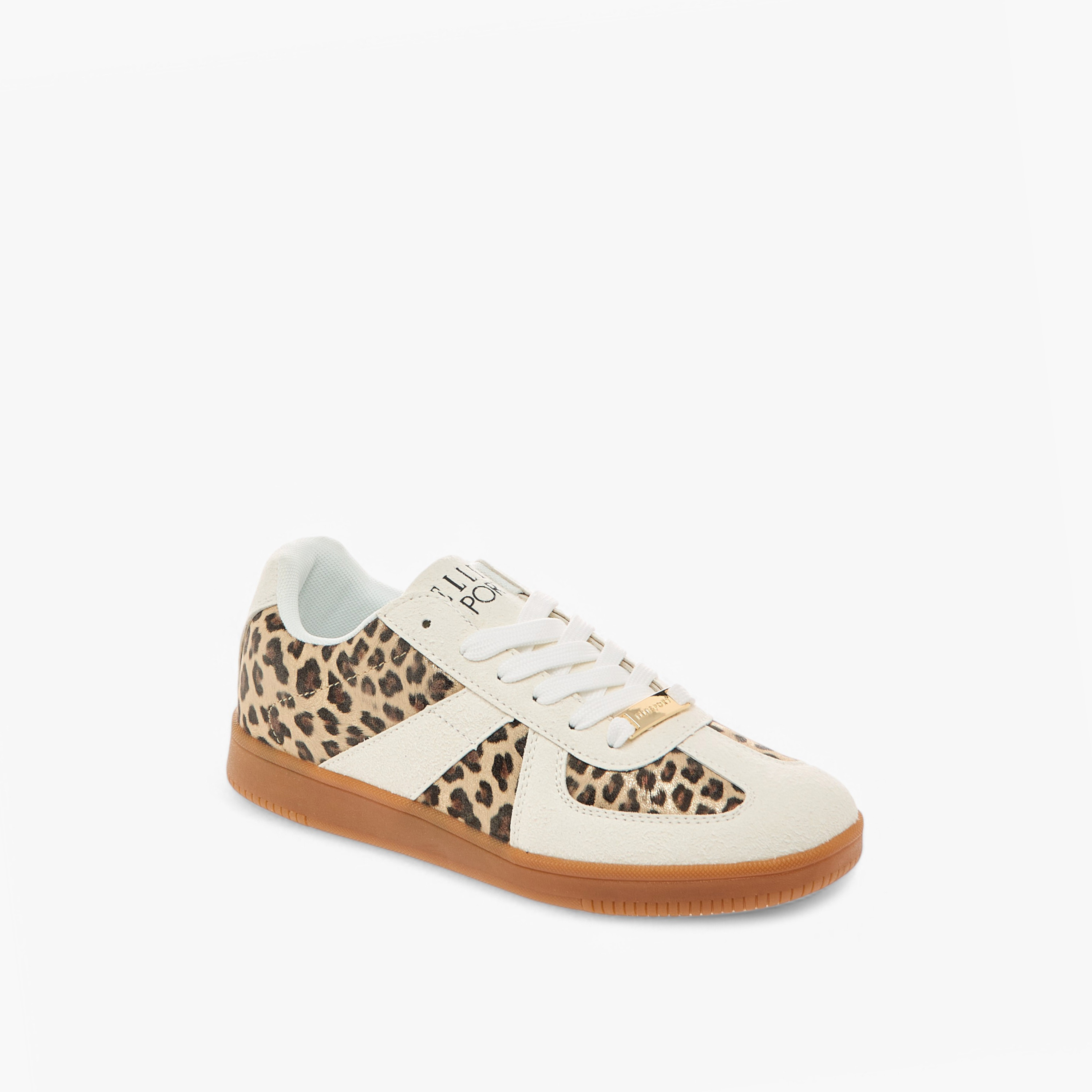 Elle Women's Animal Print Sneakers with Lace-Up Closure-women-shoes-sneakers-image-2