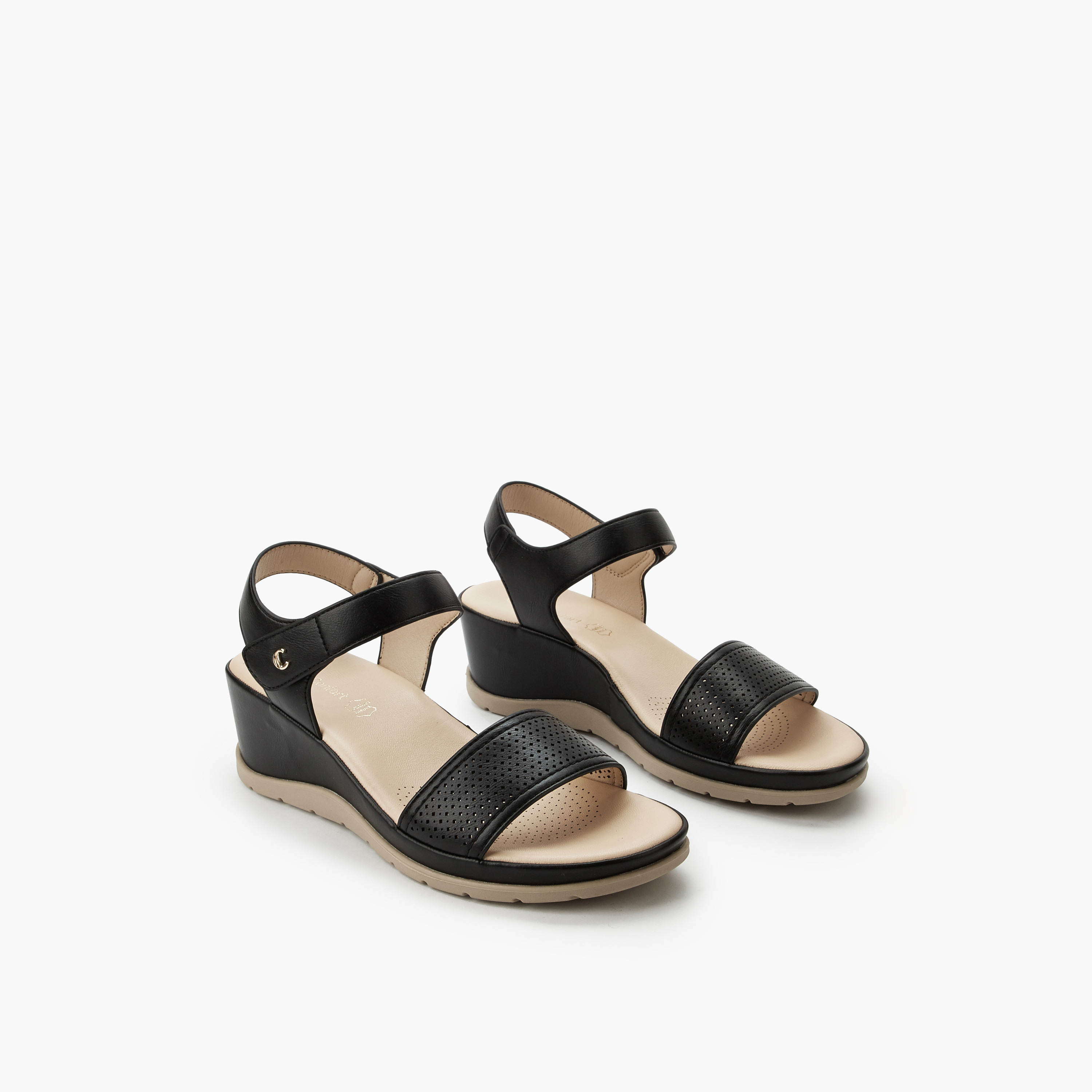 Le Confort Women Wedge Heels Sandals-women-shoes-sandals-heeled-image-1