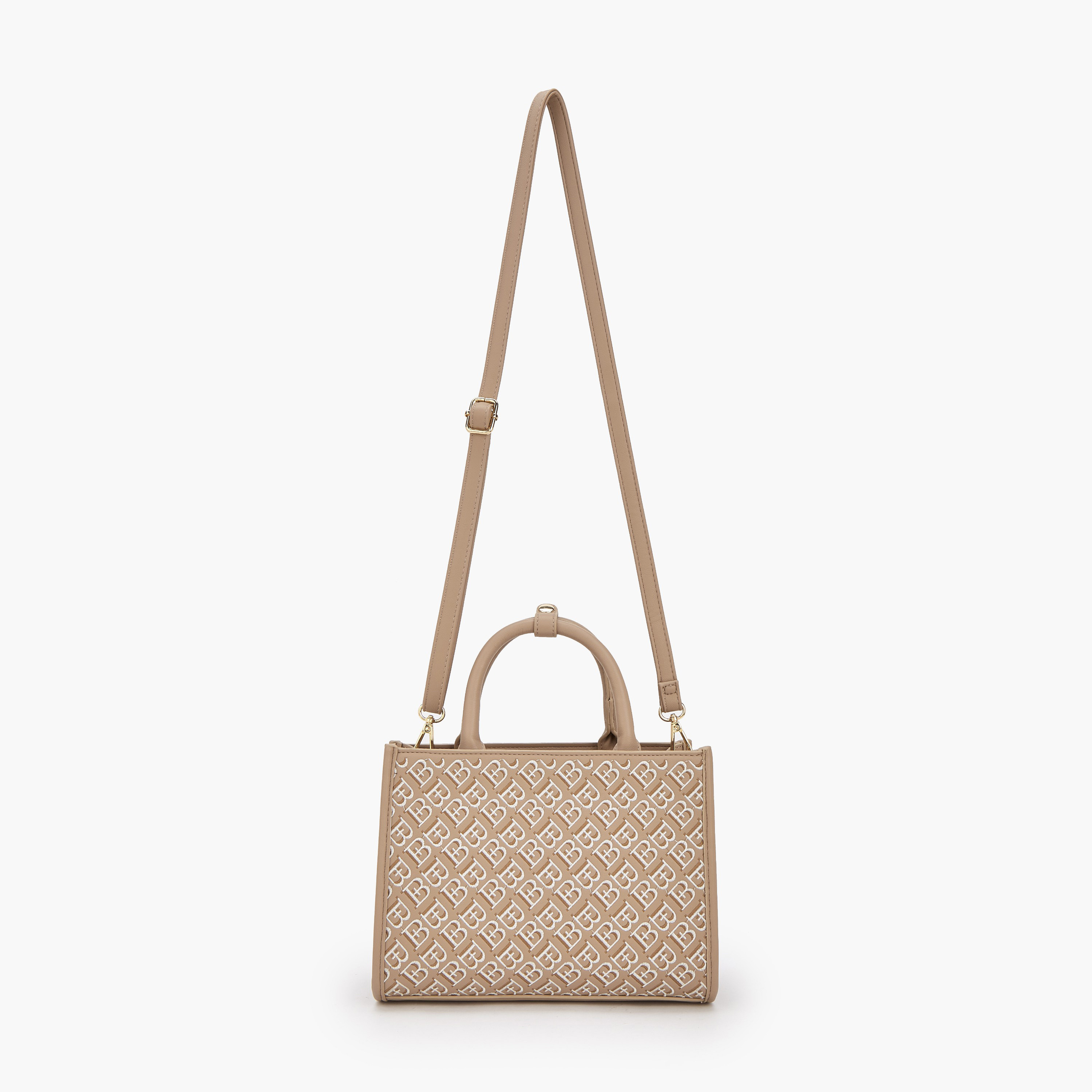 شنطة توتي مونوجرام بمقابض مزدوجة من فلورا بيلا-women-bagsandwallets-handbags-image-2