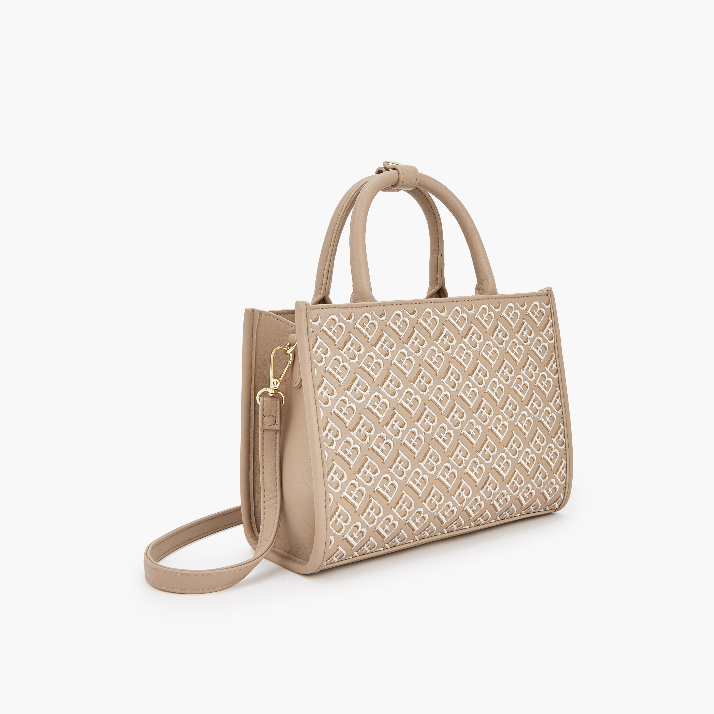 شنطة توتي مونوجرام بمقابض مزدوجة من فلورا بيلا-women-bagsandwallets-handbags-image-3