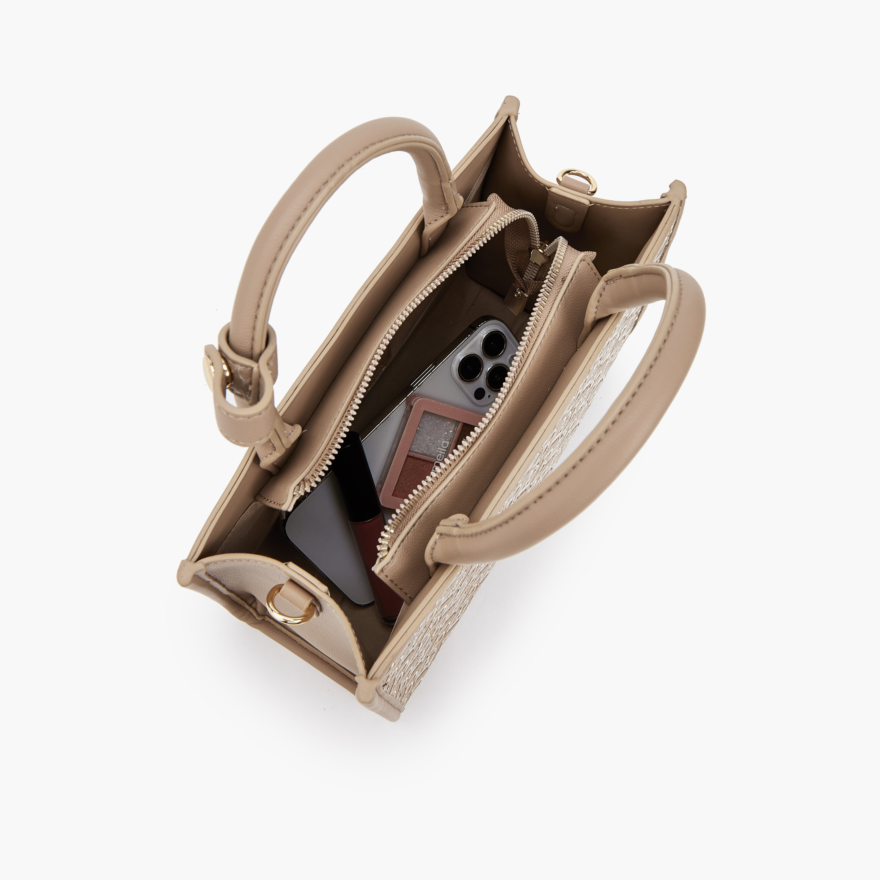شنطة توتي مونوجرام بمقابض مزدوجة من فلورا بيلا-women-bagsandwallets-handbags-image-7