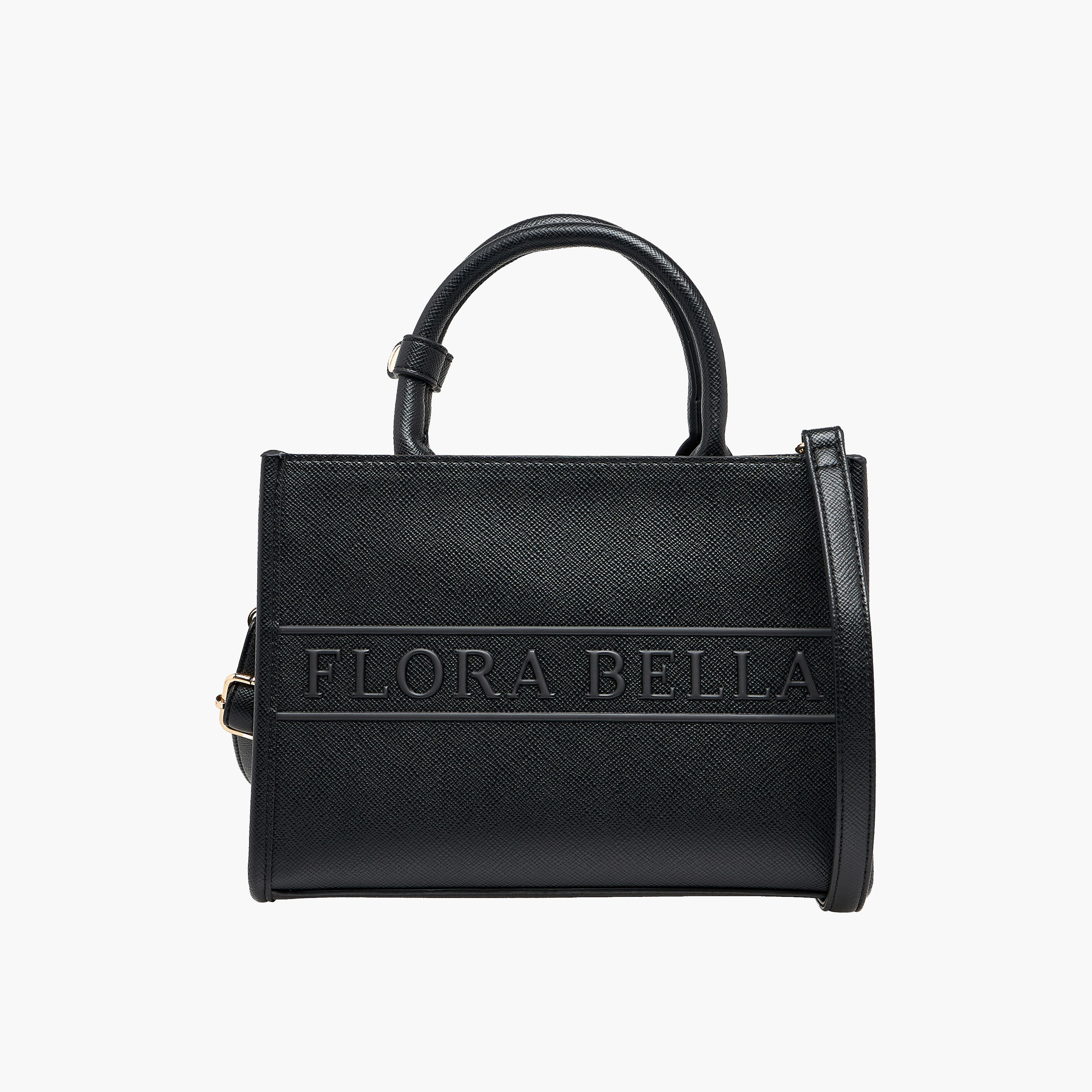 شنطة توت بمقبض مزدوج وتفاصيل شعار من فلورا بيلا-women-bagsandwallets-handbags-image-1