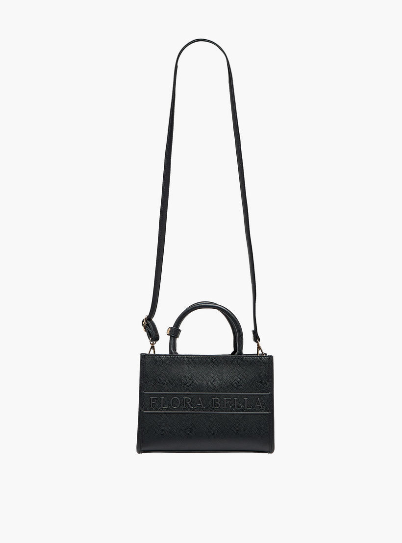شنطة توت بمقبض مزدوج وتفاصيل شعار من فلورا بيلا-women-bagsandwallets-handbags-image-5