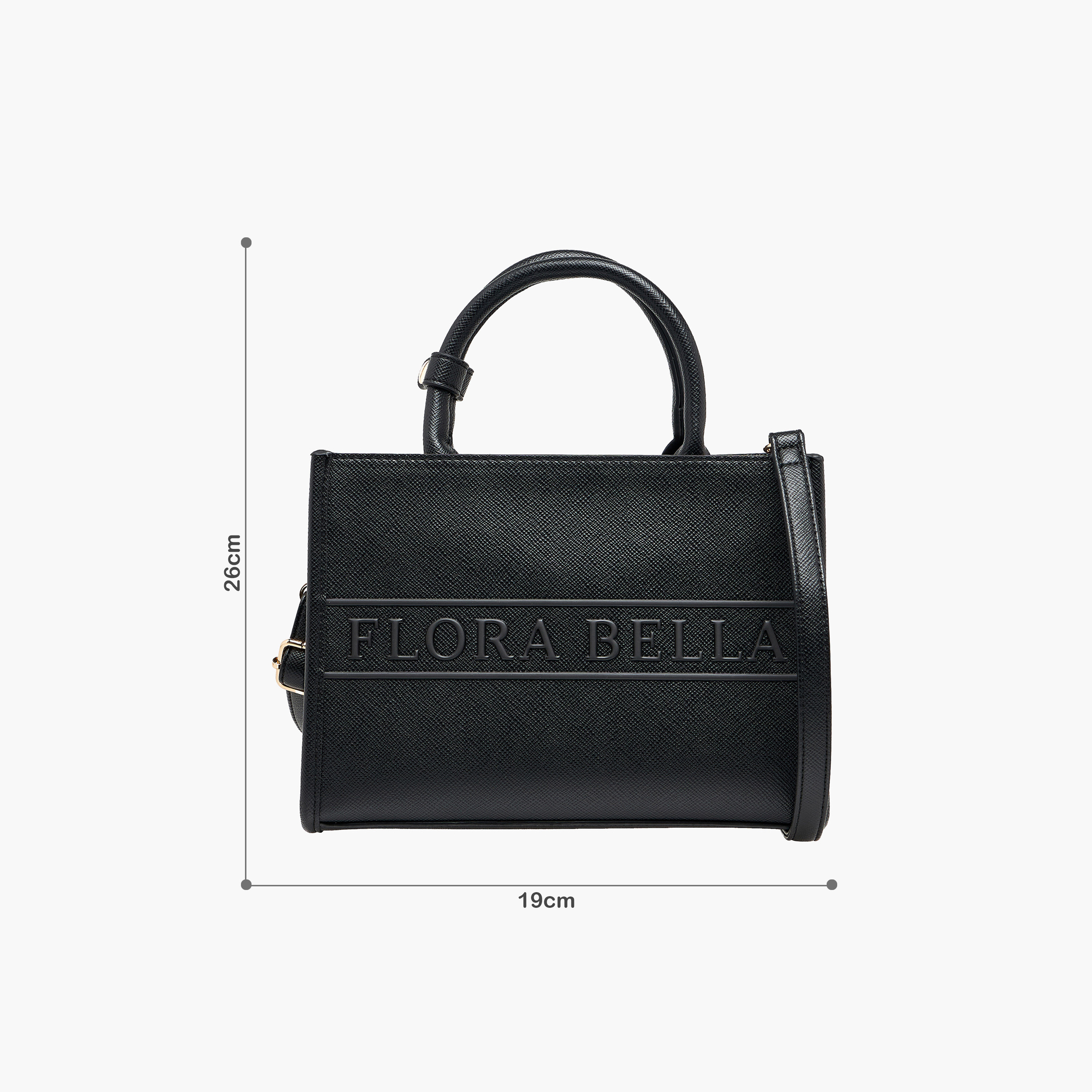 شنطة توت بمقبض مزدوج وتفاصيل شعار من فلورا بيلا-women-bagsandwallets-handbags-image-6