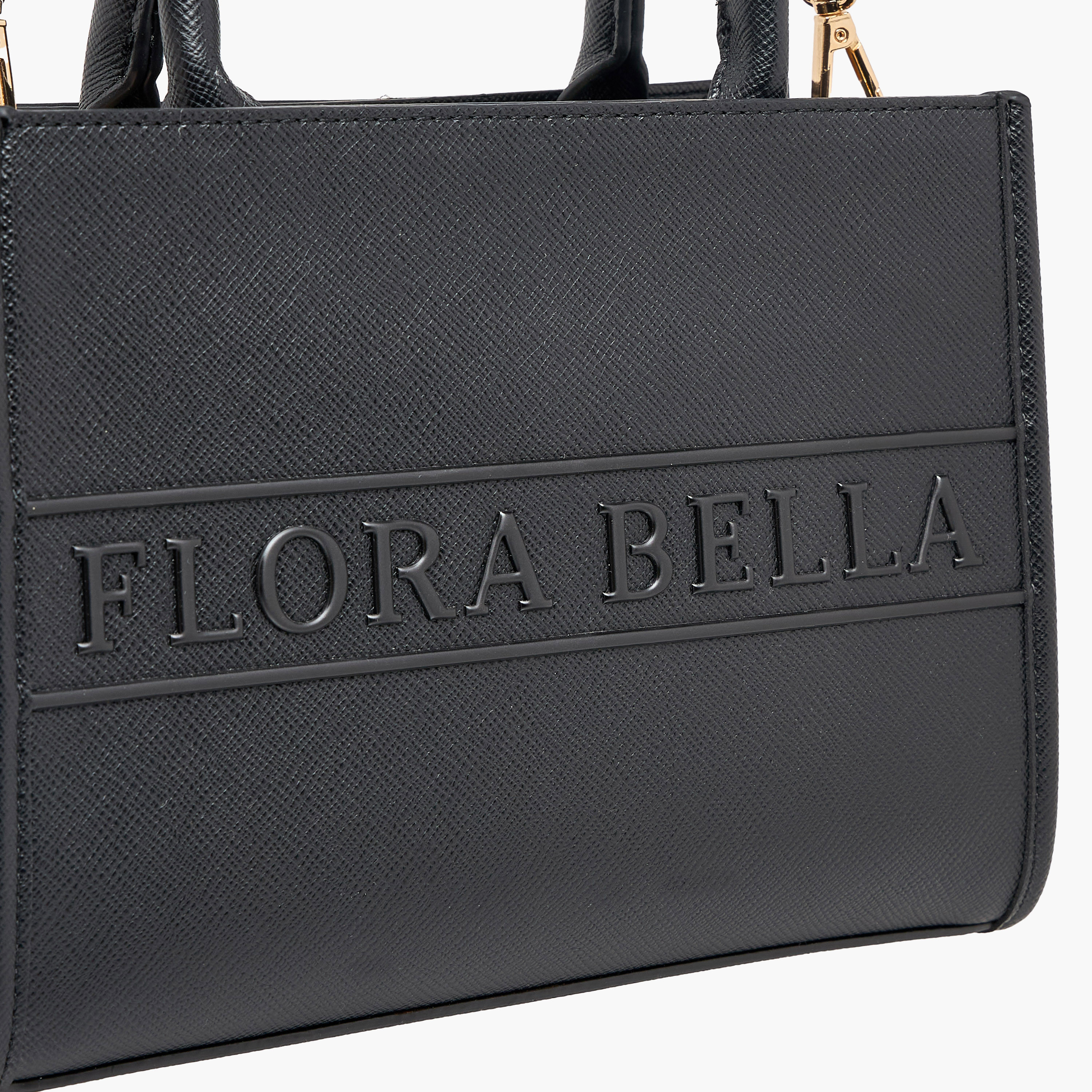 شنطة توت بمقبض مزدوج وتفاصيل شعار من فلورا بيلا-women-bagsandwallets-handbags-image-8