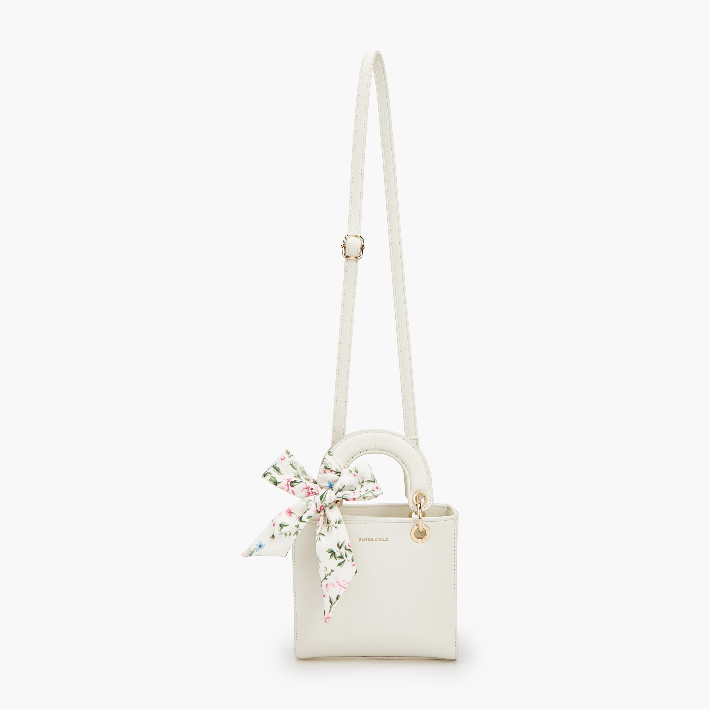 Flora Bella Textured Satchel Bag with Scarf Detail-women-bagsandwallets-handbags-image-2