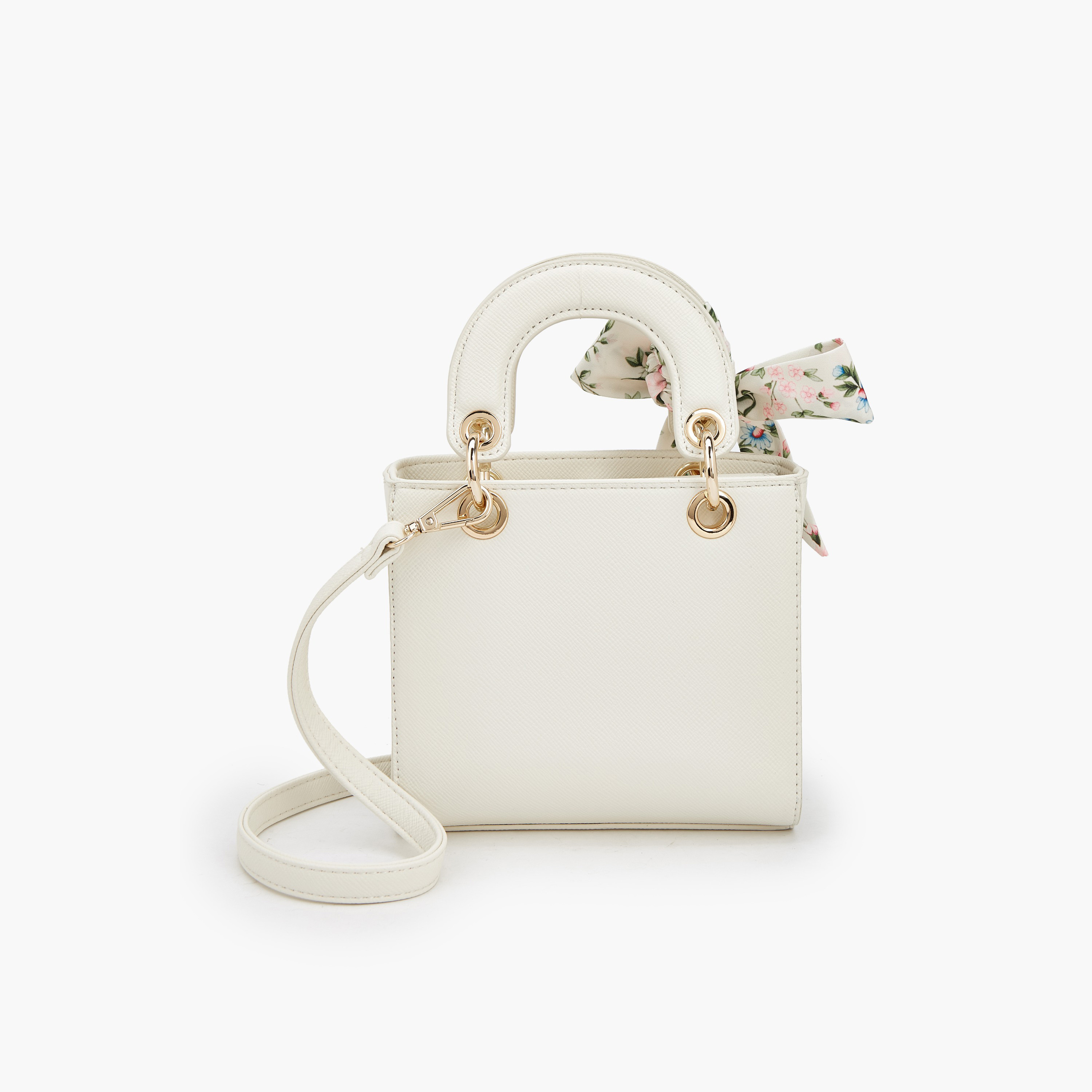 Flora Bella Textured Satchel Bag with Scarf Detail-women-bagsandwallets-handbags-image-5
