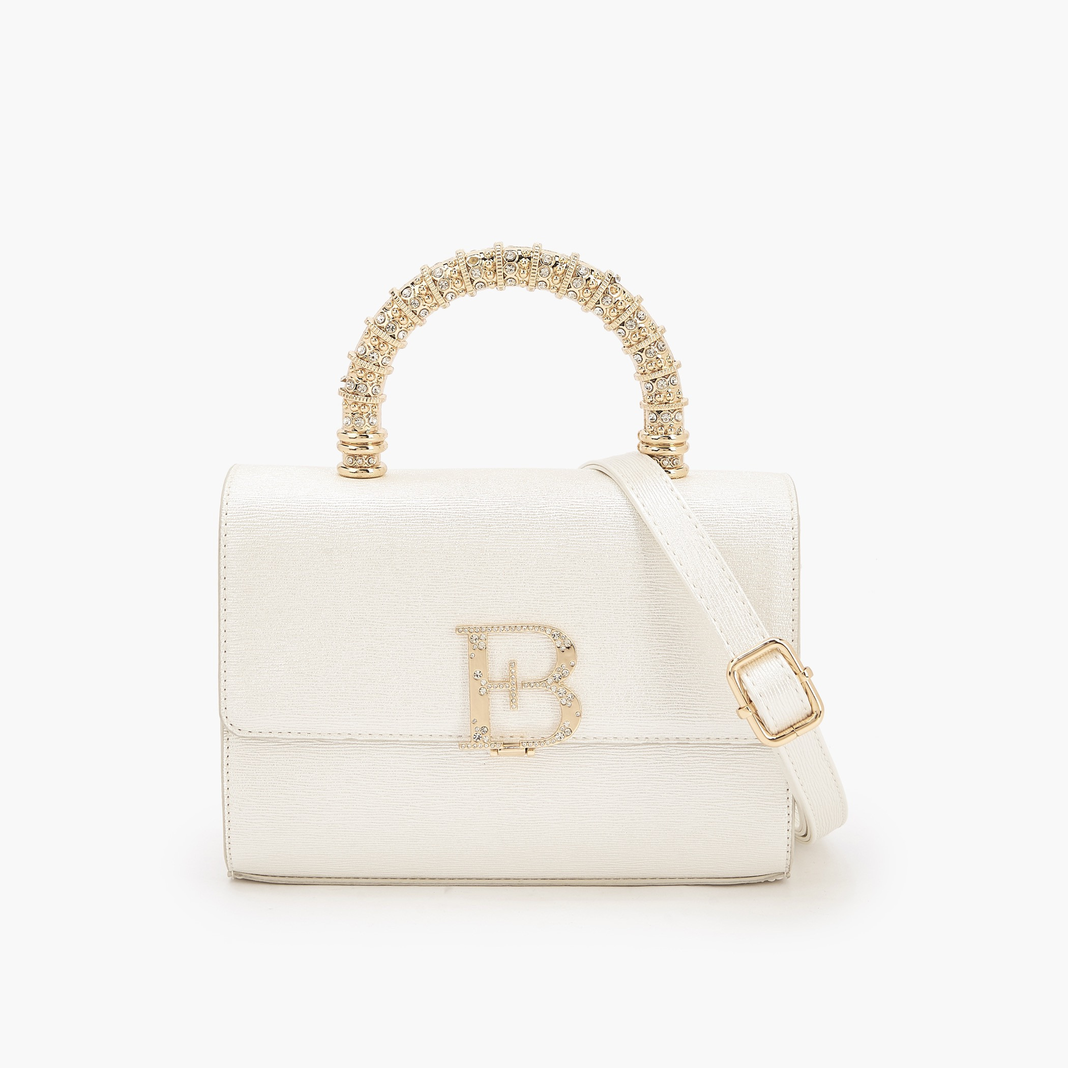 Flora Bella Embellished Handle Satchel Bag with Detachable Shoulder Strap-women-bagsandwallets-handbags-image-1