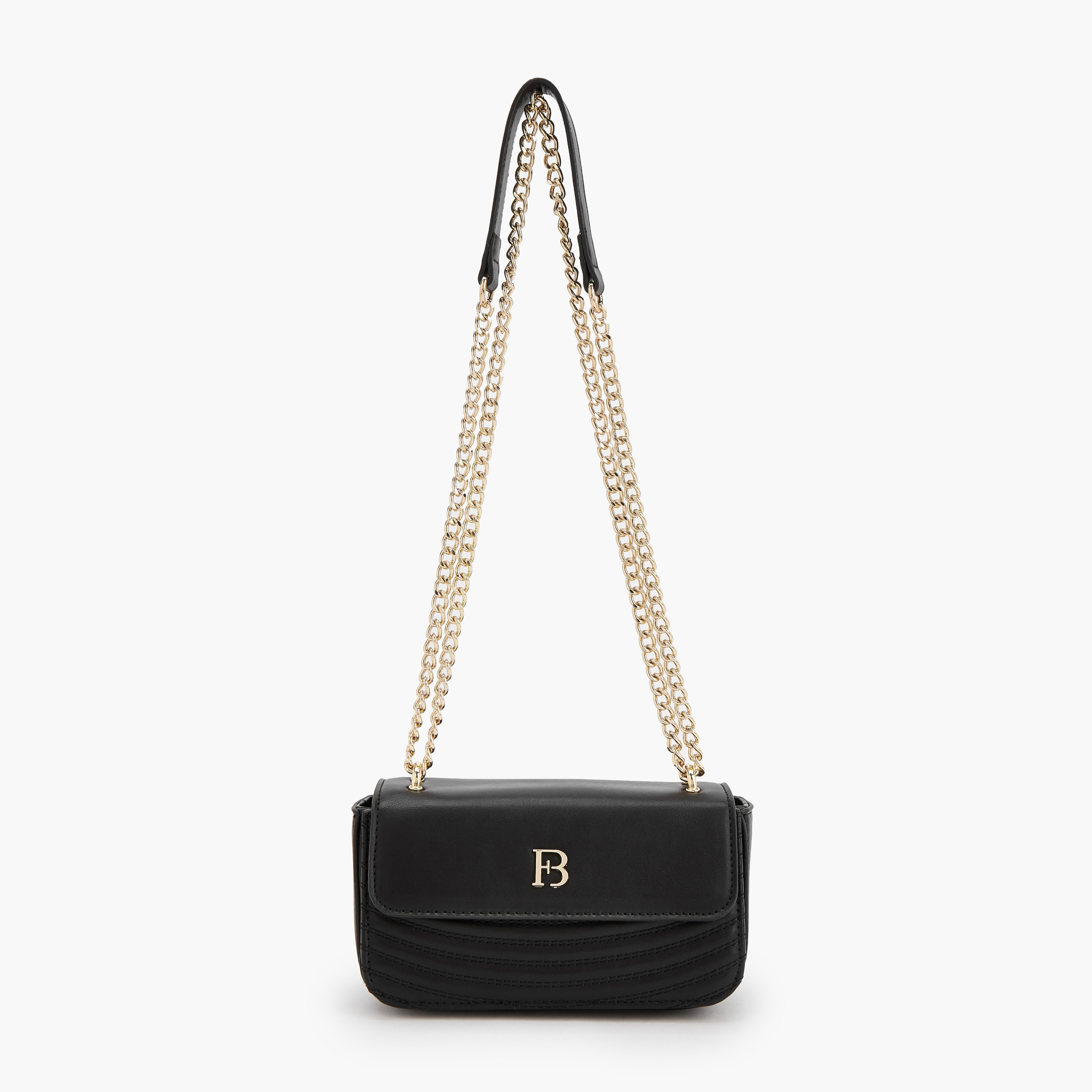 شنطة كروس بودي بارزة الملمس بحزام سلسلة من فلورا بيلا-women-bagsandwallets-handbags-image-1