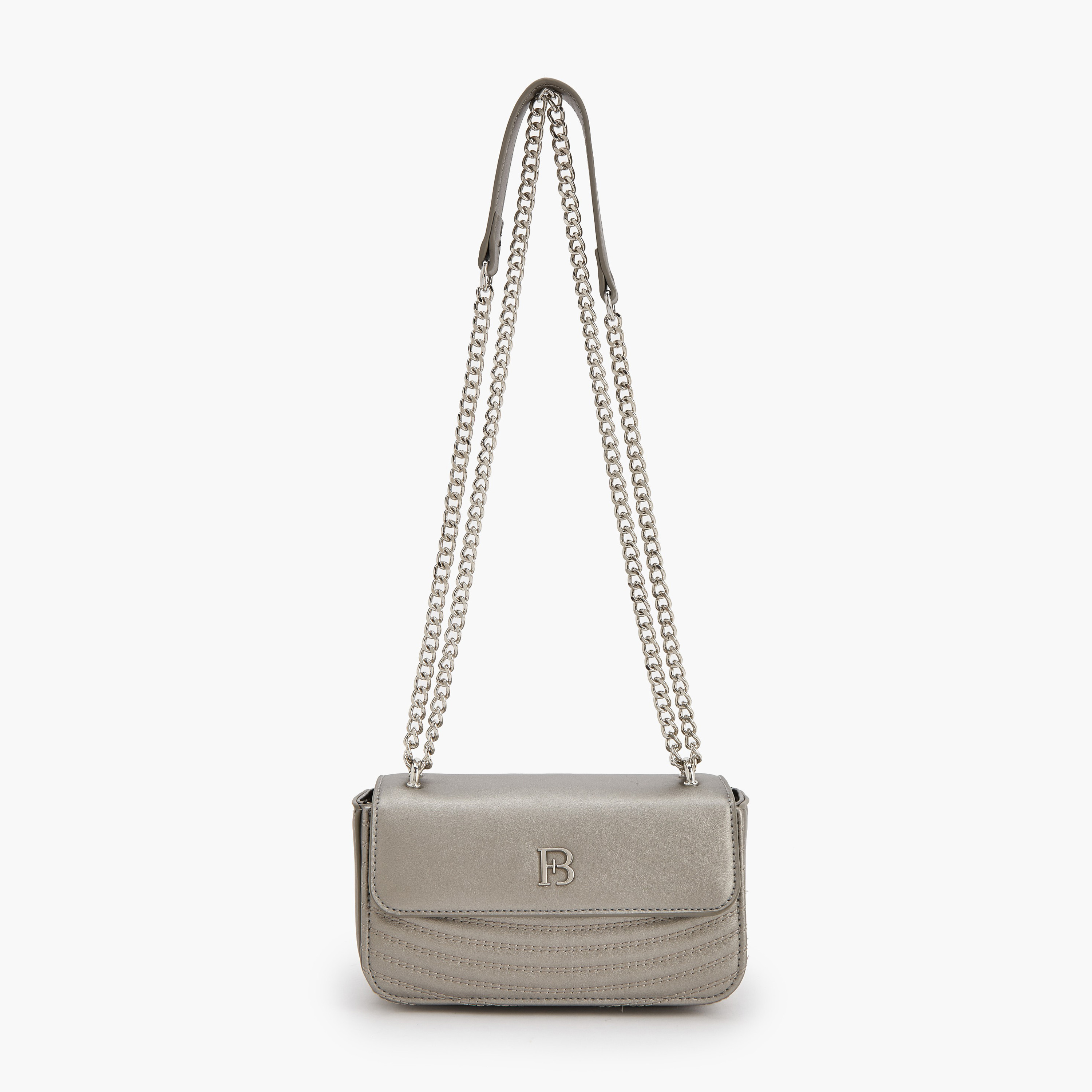 شنطة كروس بودي بارزة الملمس بحزام سلسلة من فلورا بيلا-women-bagsandwallets-handbags-image-1
