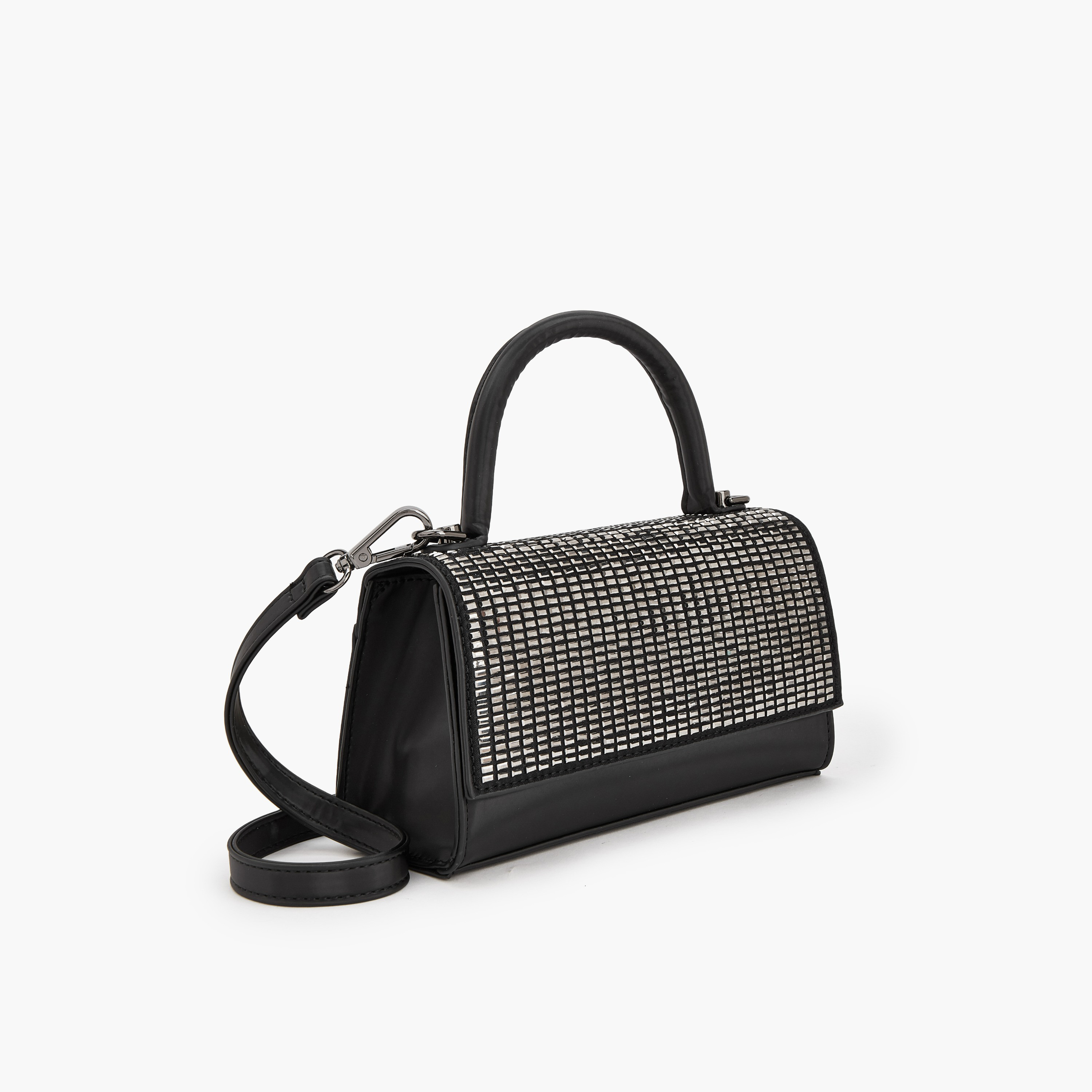 شنطة ساتشيل مزينة بحزام قابل للفصل من فلورا بيلا-women-bagsandwallets-handbags-image-3