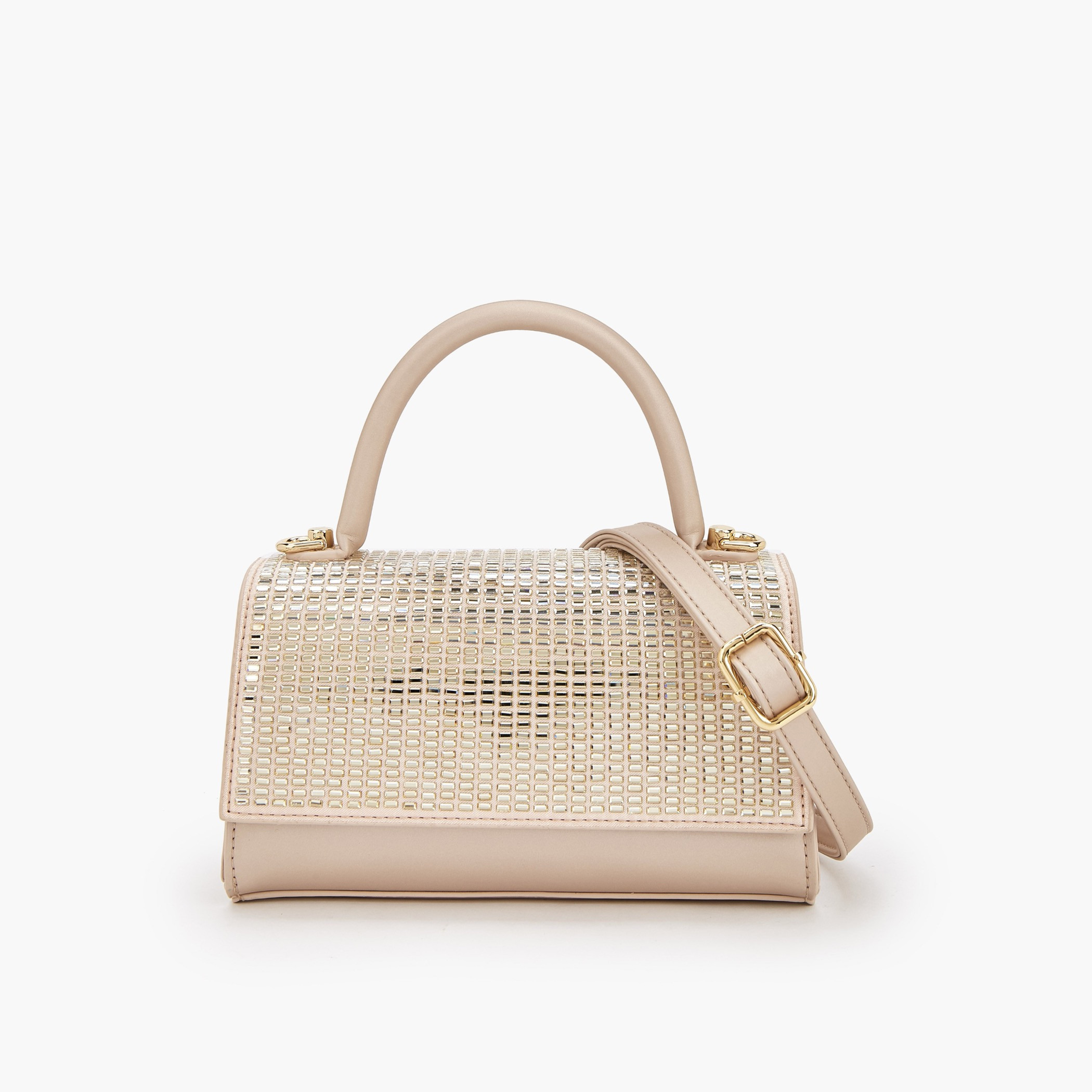 شنطة ساتشيل مزينة بحزام قابل للفصل من فلورا بيلا-women-bagsandwallets-handbags-image-1