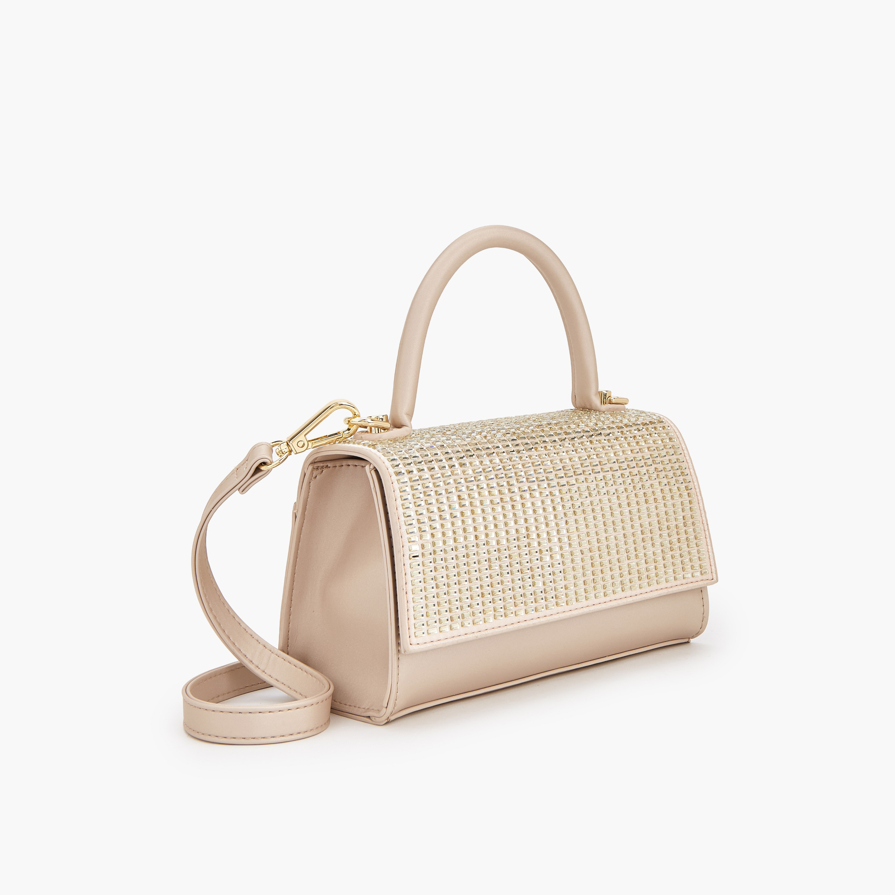 شنطة ساتشيل مزينة بحزام قابل للفصل من فلورا بيلا-women-bagsandwallets-handbags-image-3