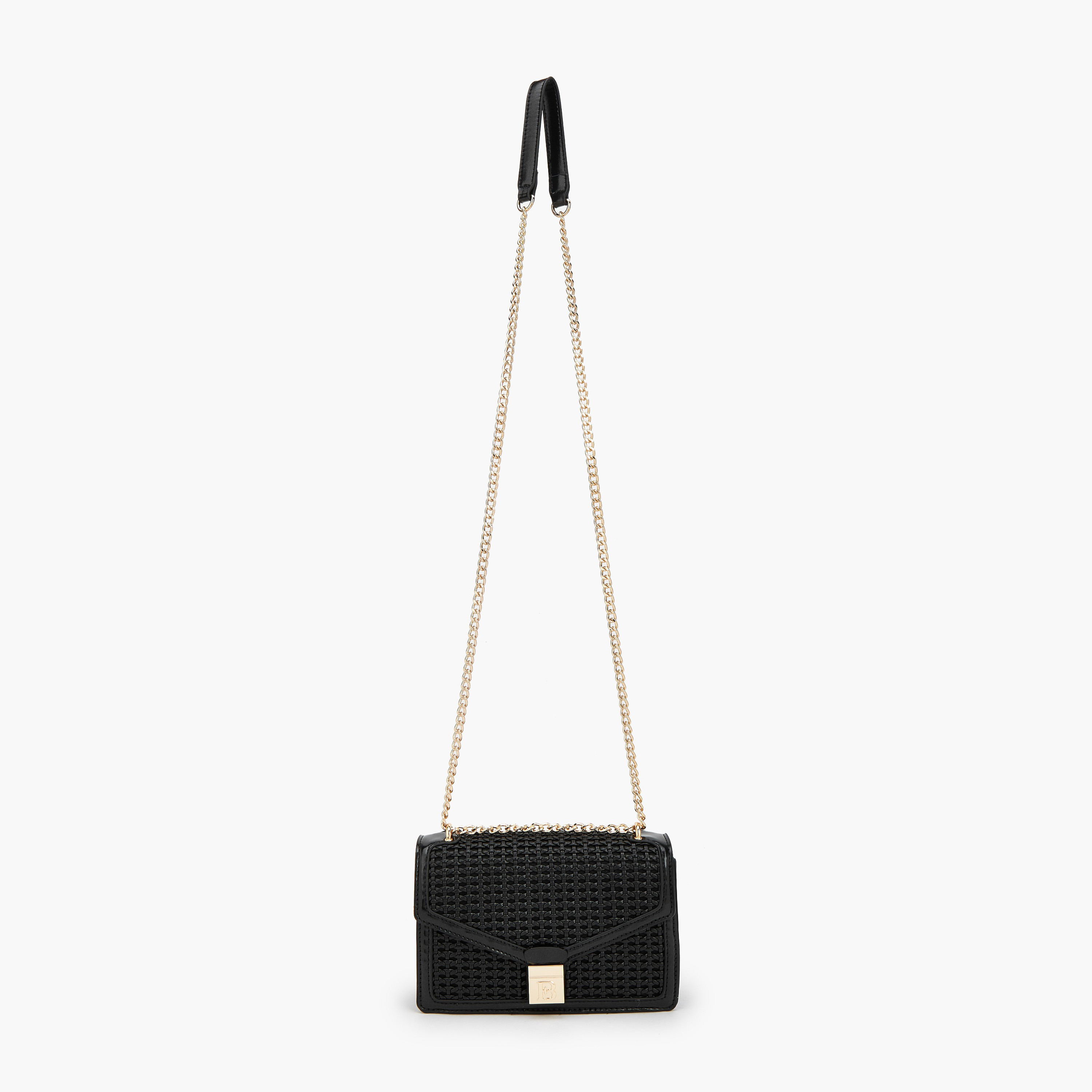 Flora Bella Textured Crossbody Bag with Chain Strap-women-bagsandwallets-handbags-image-2