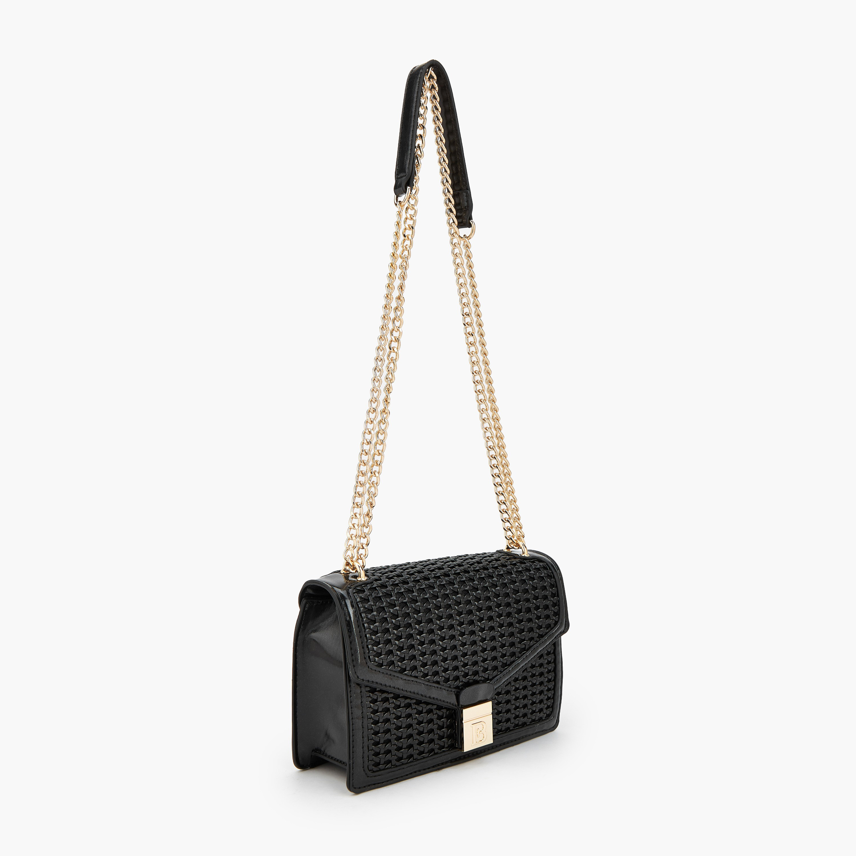 Flora Bella Textured Crossbody Bag with Chain Strap-women-bagsandwallets-handbags-image-3