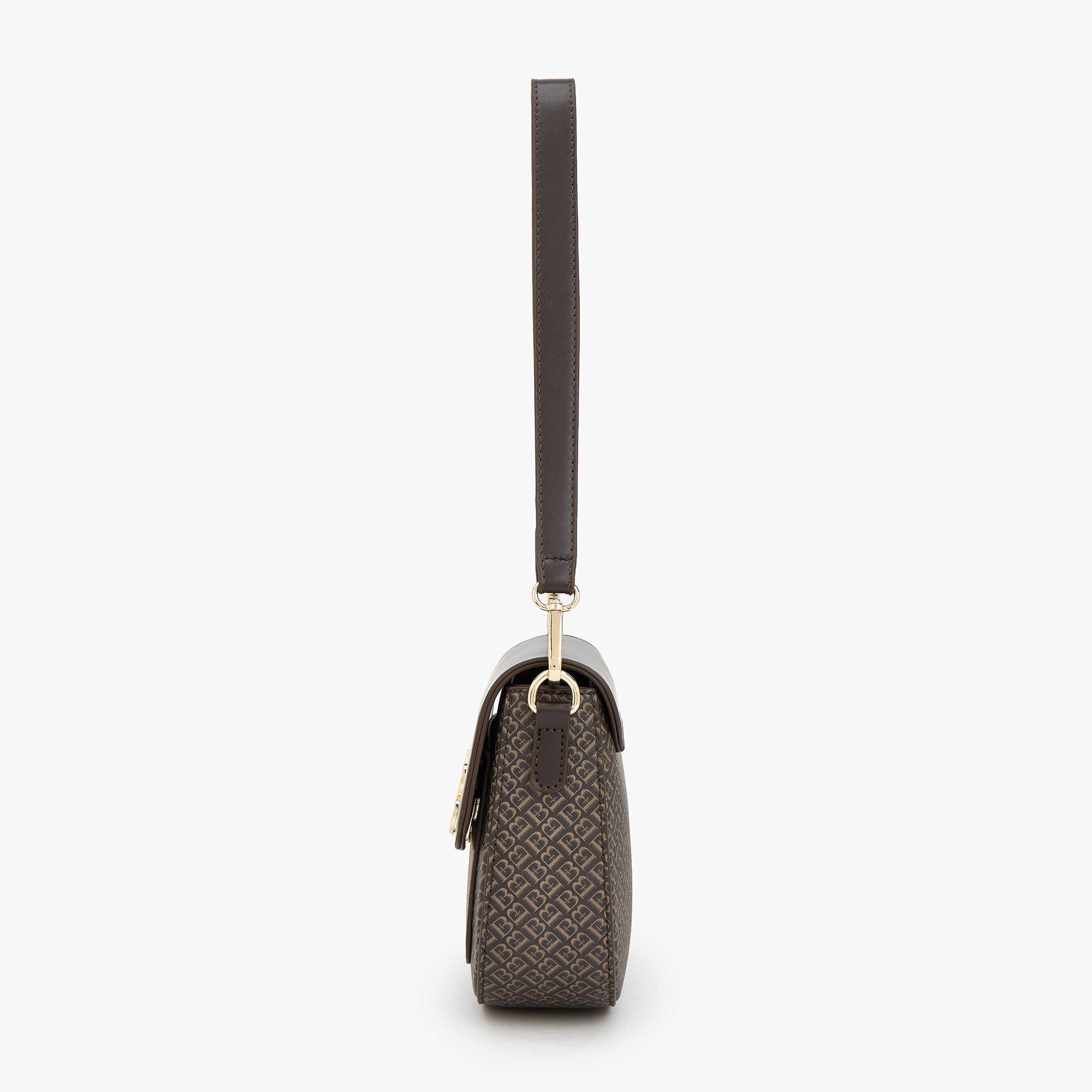 شنطة كتف بطبعات مونوجرام وحزام قابل للفصل من فلورا بيلا-women-bagsandwallets-handbags-image-5