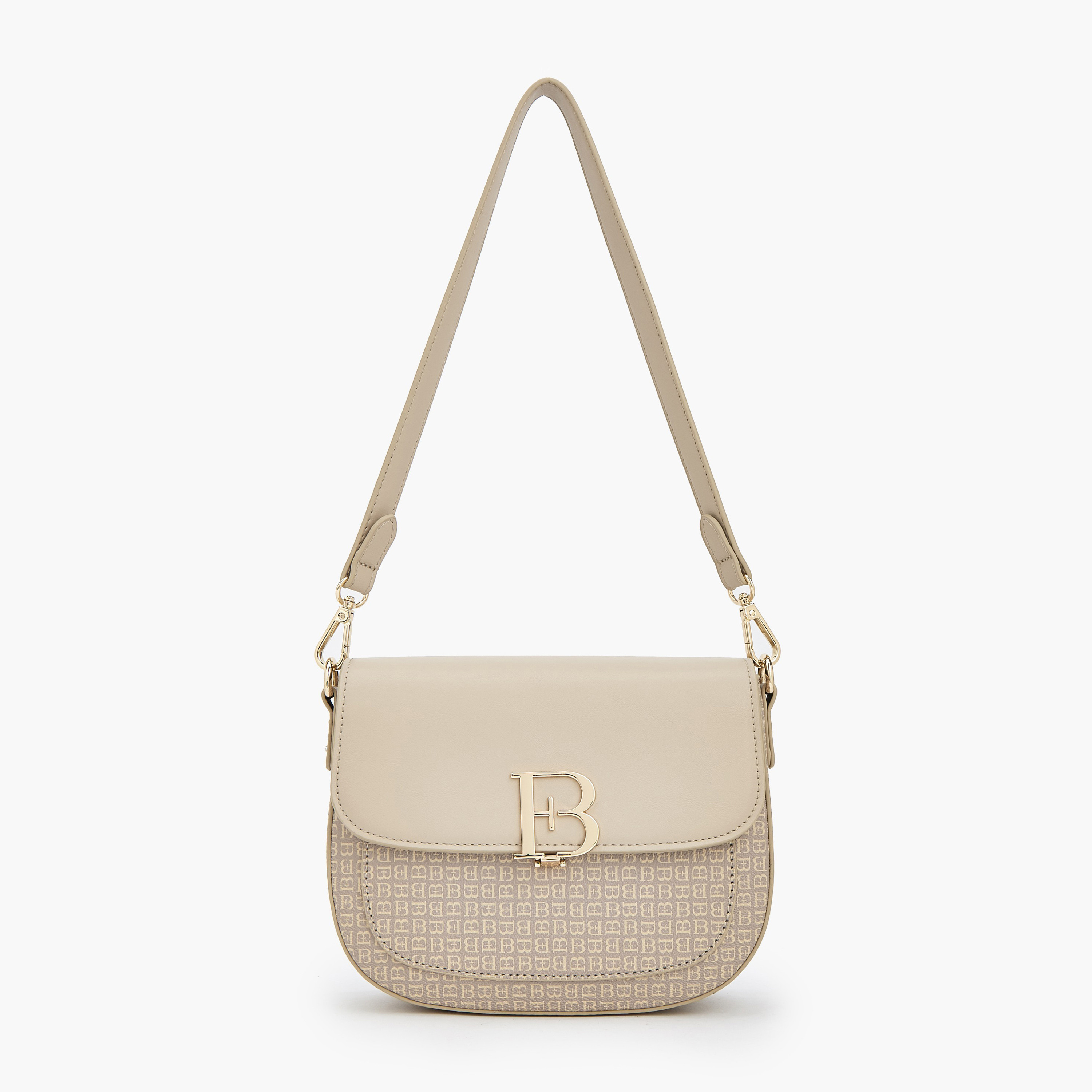 Flora Bella Monogram Print Shoulder Bag with Detachable Strap-women-bagsandwallets-handbags-image-1