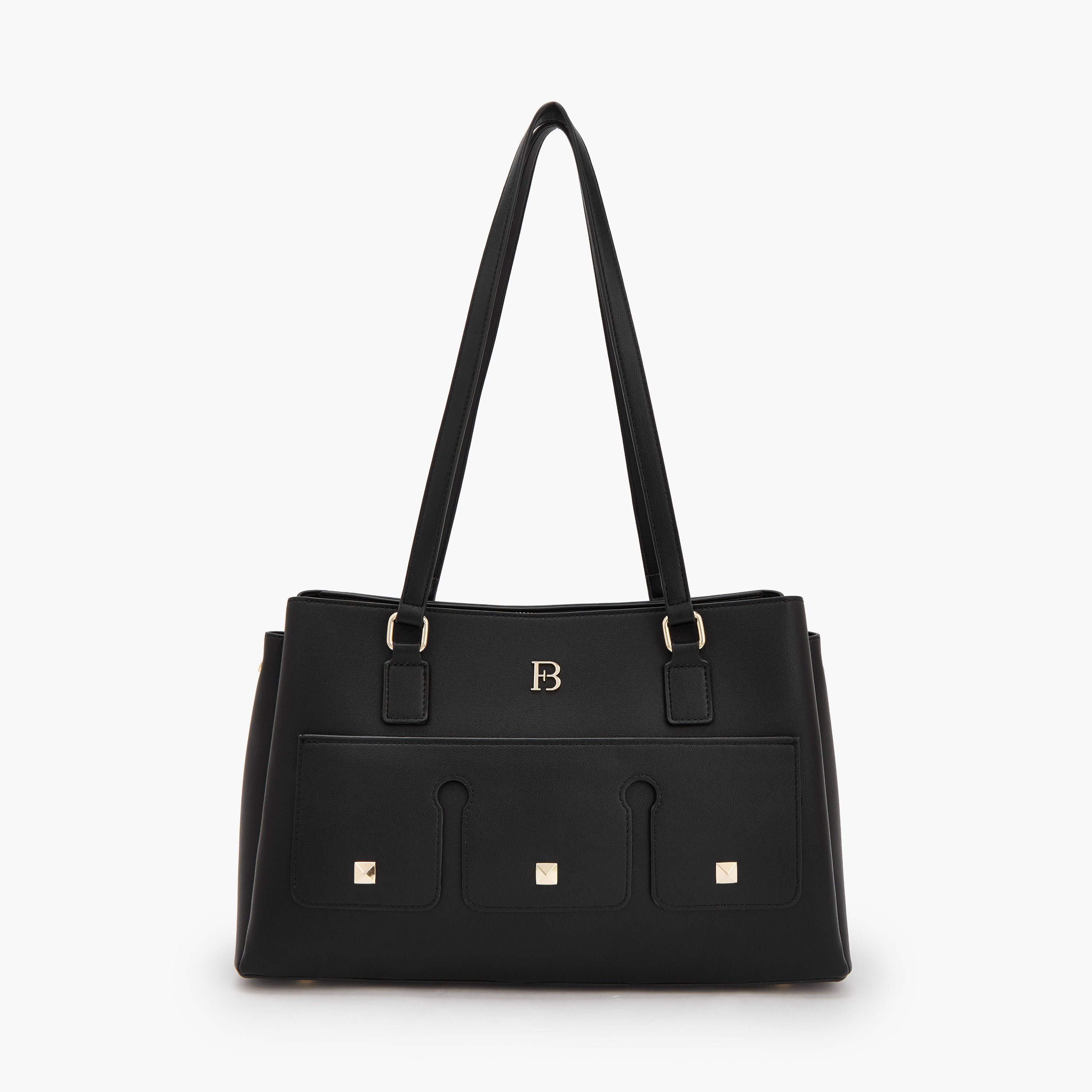 Flora Bella Solid Tote Bag with Double Handle-women-bagsandwallets-handbags-image-1