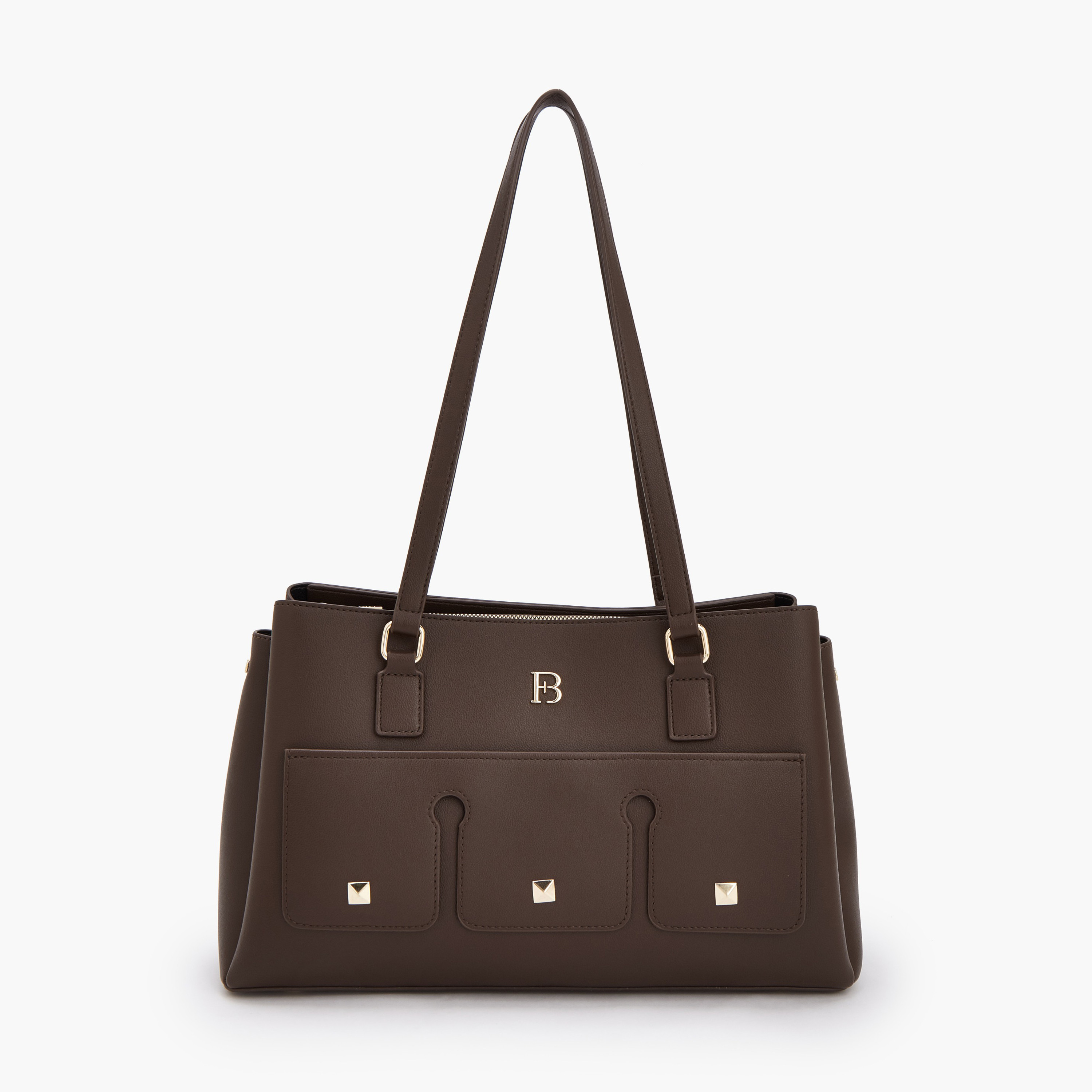شنطة توتي سادة بمقبض مزدوج من فلورا بيلا-women-bagsandwallets-handbags-image-1