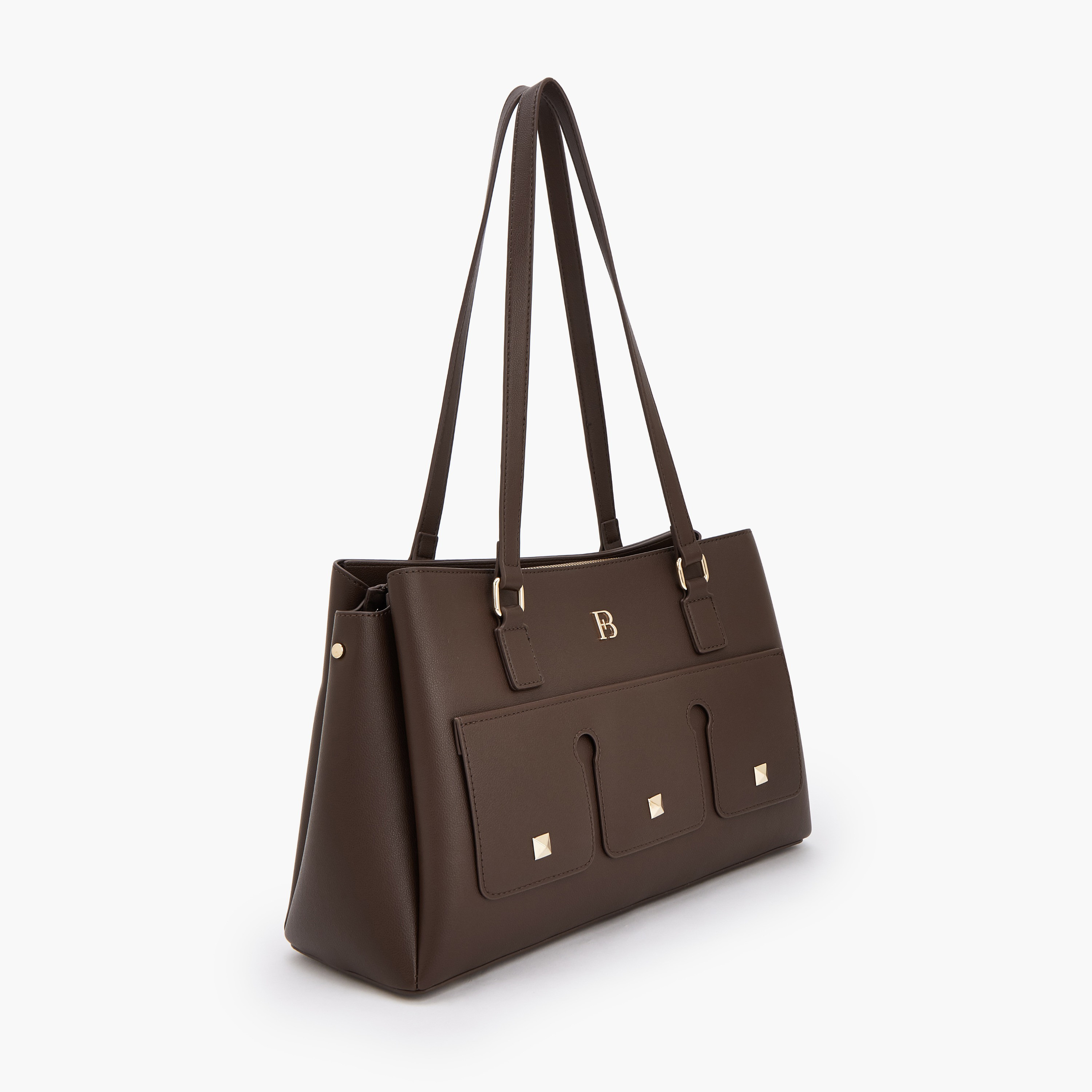 شنطة توتي سادة بمقبض مزدوج من فلورا بيلا-women-bagsandwallets-handbags-image-2