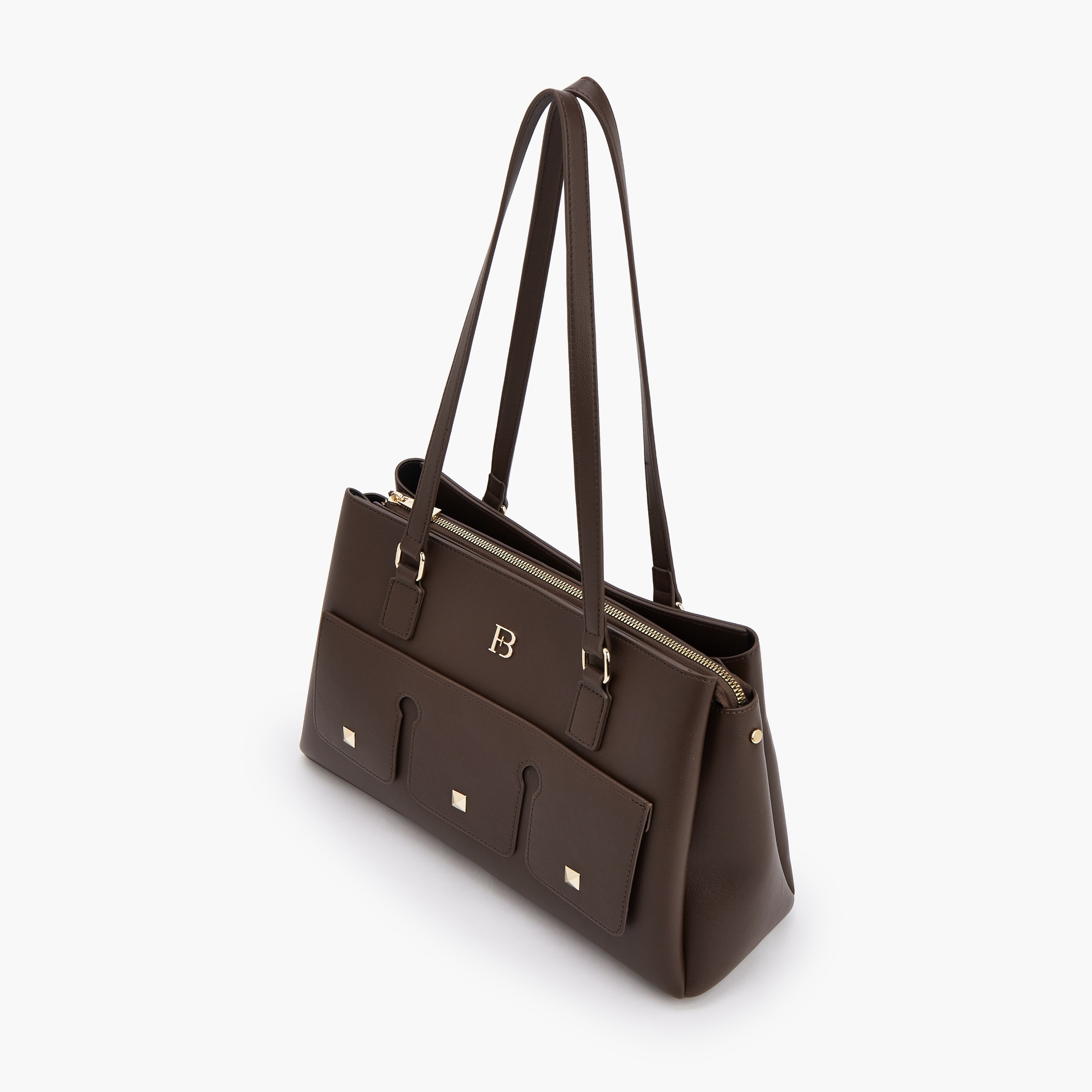 شنطة توتي سادة بمقبض مزدوج من فلورا بيلا-women-bagsandwallets-handbags-image-5