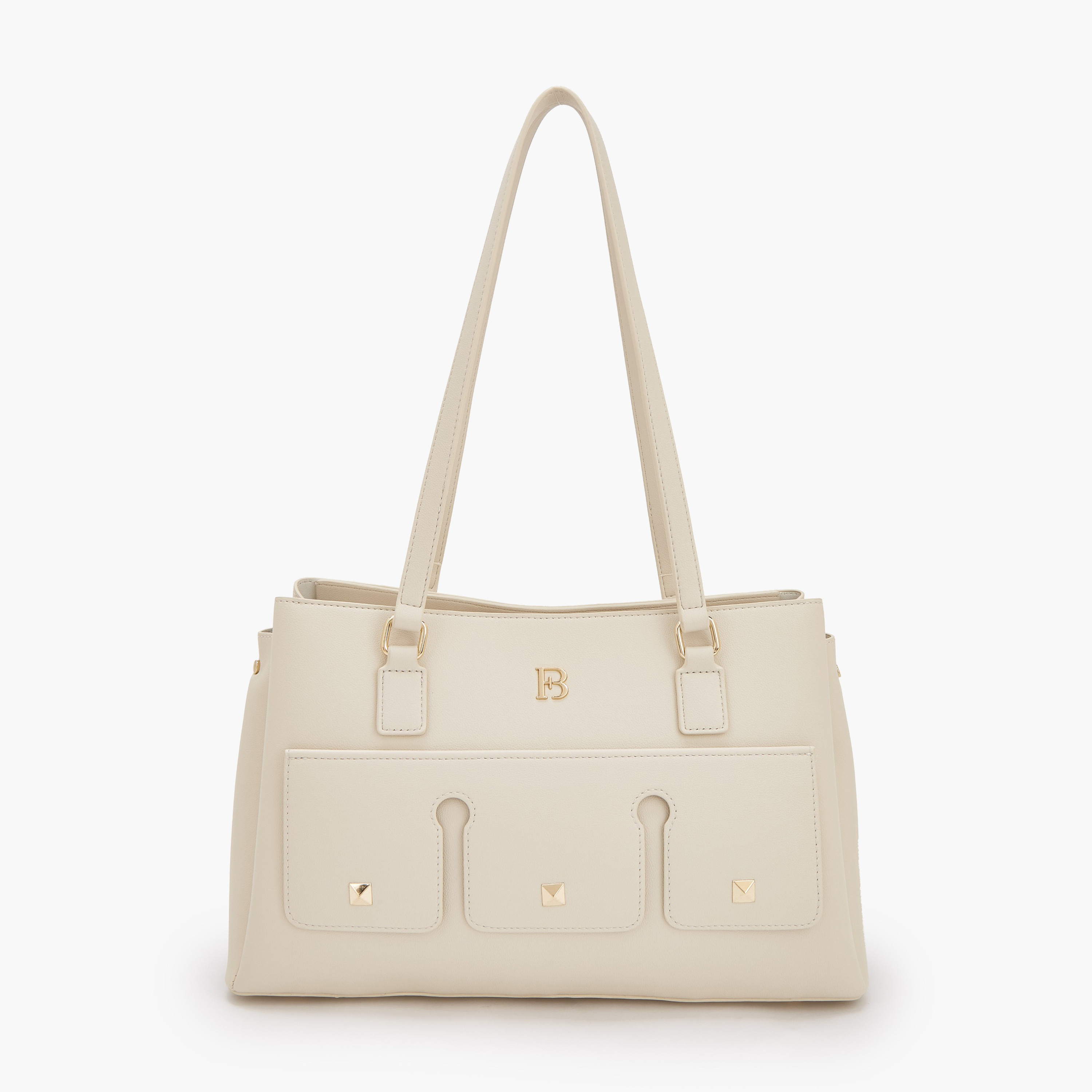 Flora Bella Solid Tote Bag with Double Handle-women-bagsandwallets-handbags-image-1