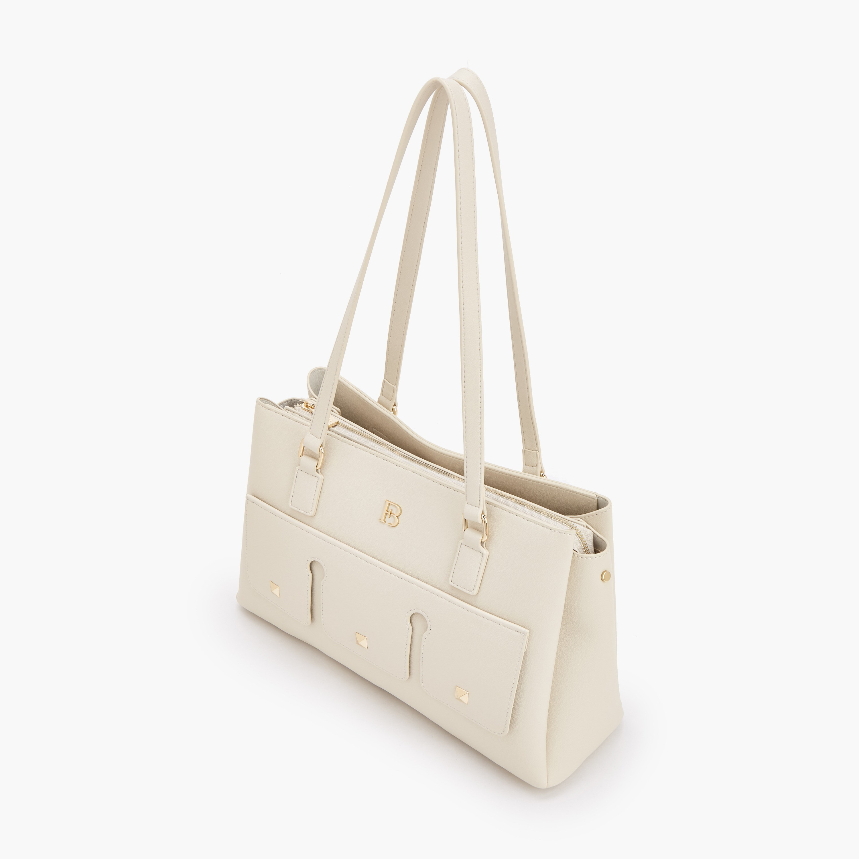 Flora Bella Solid Tote Bag with Double Handle-women-bagsandwallets-handbags-image-5
