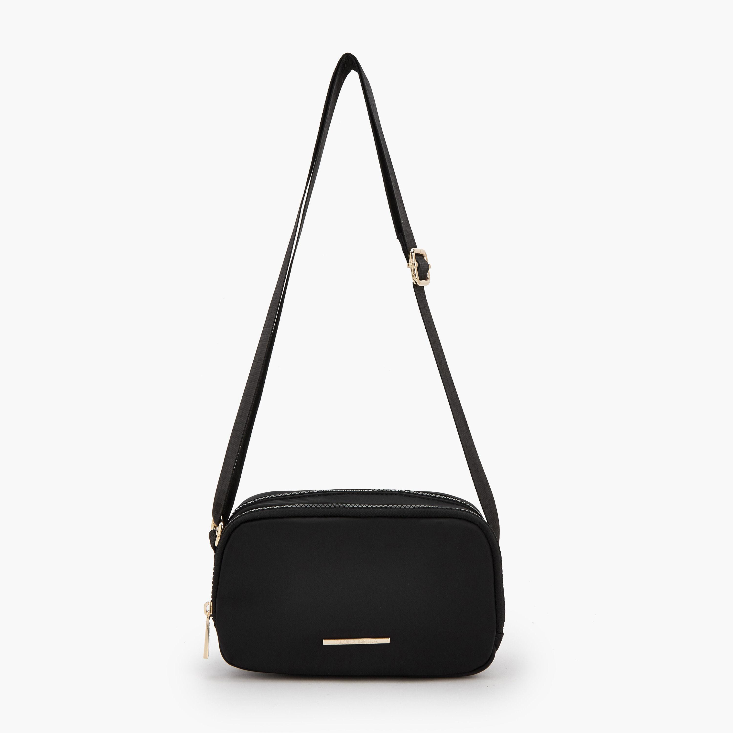 شنطة كروس بودي سادة بحزام قابل للتعديل من فلورا بيلا-women-bagsandwallets-handbags-image-1