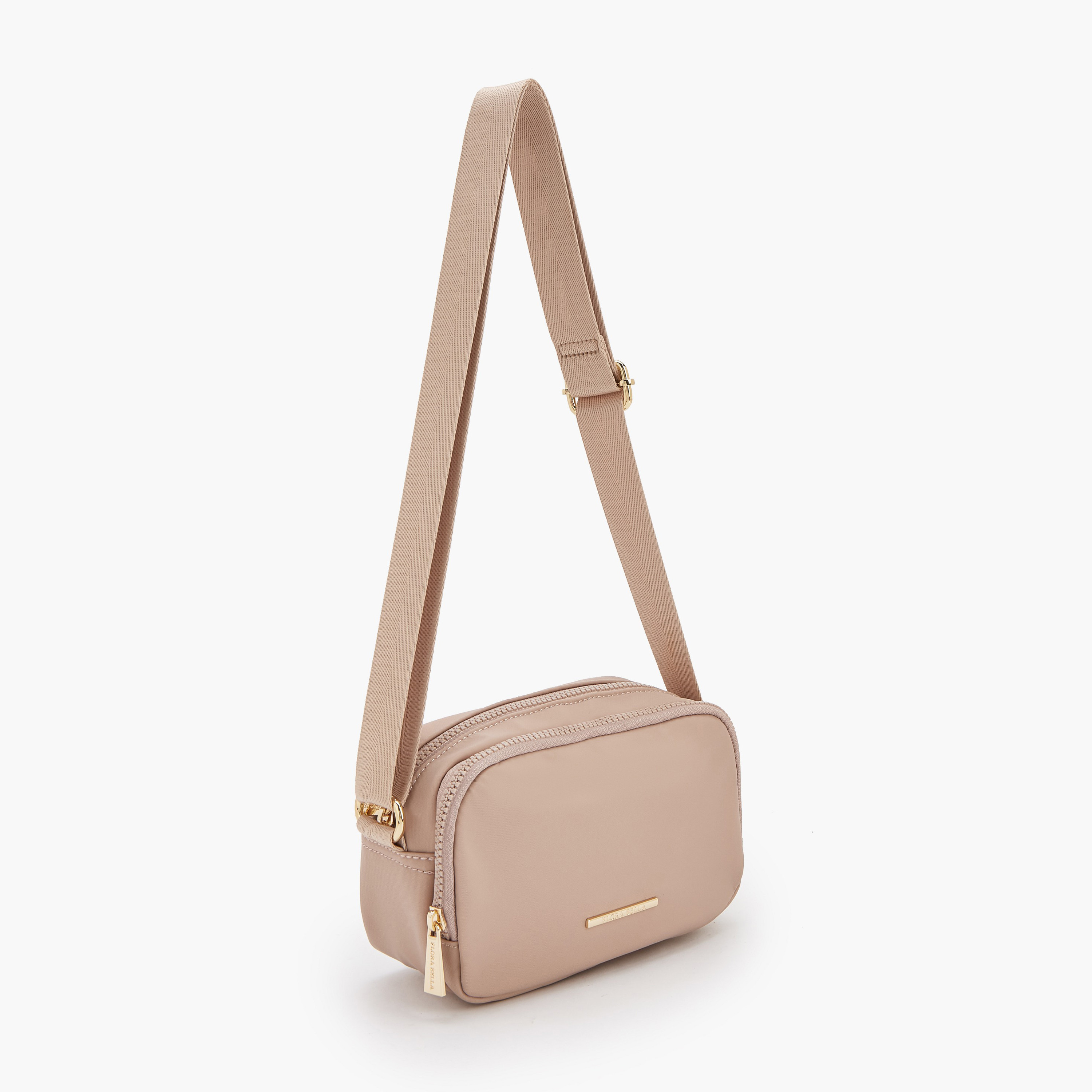 شنطة كروس بودي سادة بحزام قابل للتعديل من فلورا بيلا-women-bagsandwallets-handbags-image-2