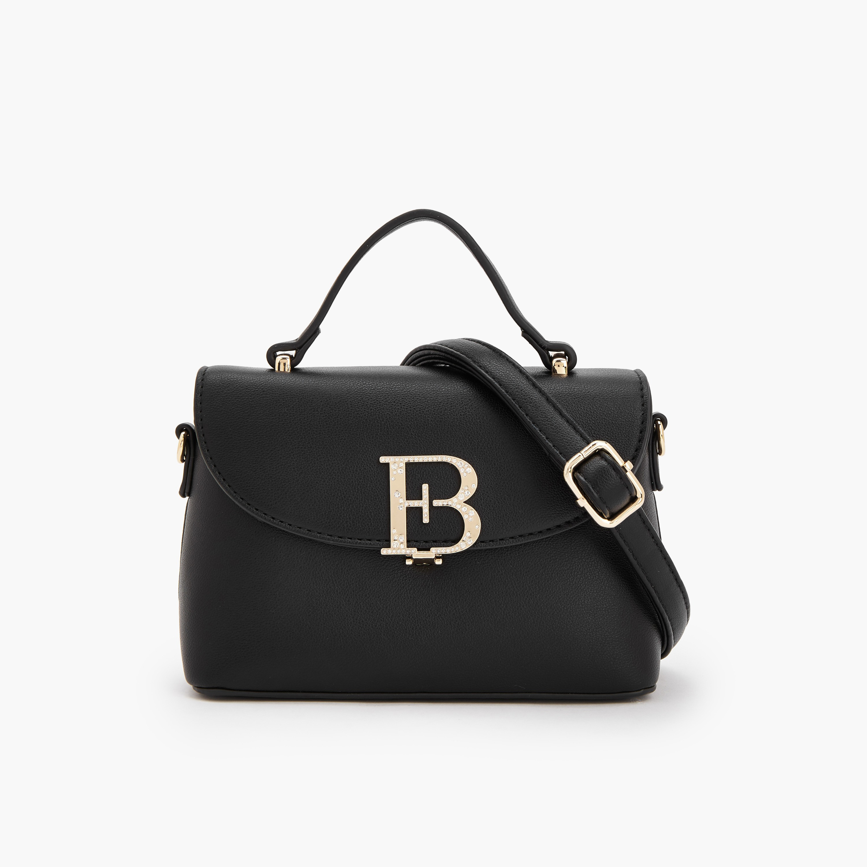 Flora Bella Solid Satchel Bag with Detachable Strap and Flap Closure-women-bagsandwallets-handbags-image-8