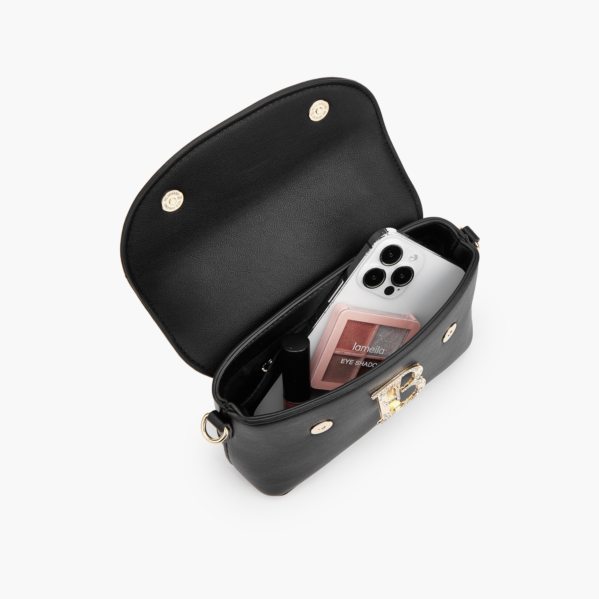 Flora Bella Solid Satchel Bag with Detachable Strap and Flap Closure-women-bagsandwallets-handbags-image-7
