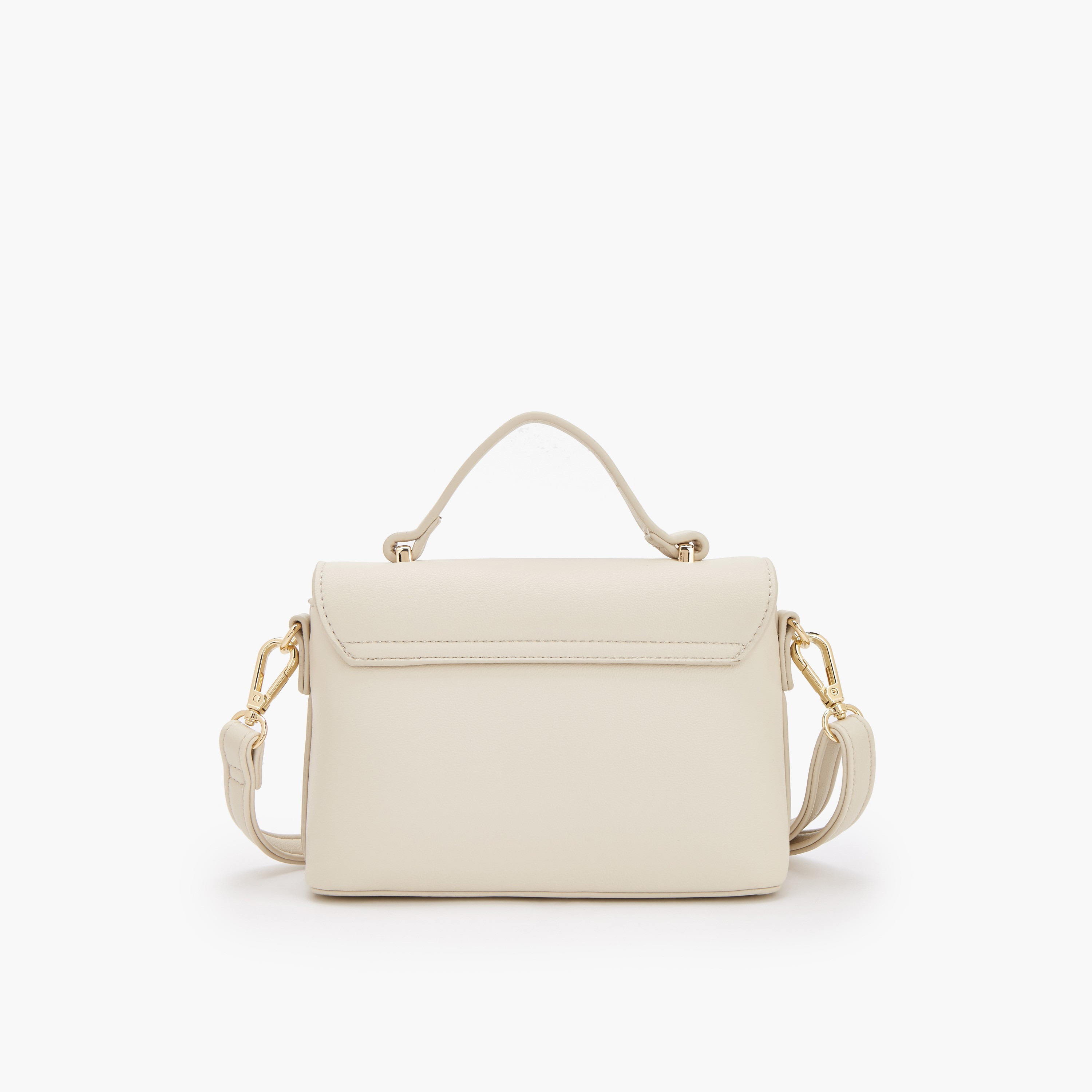 Flora Bella Solid Satchel Bag with Detachable Strap and Flap Closure-women-bagsandwallets-handbags-image-5