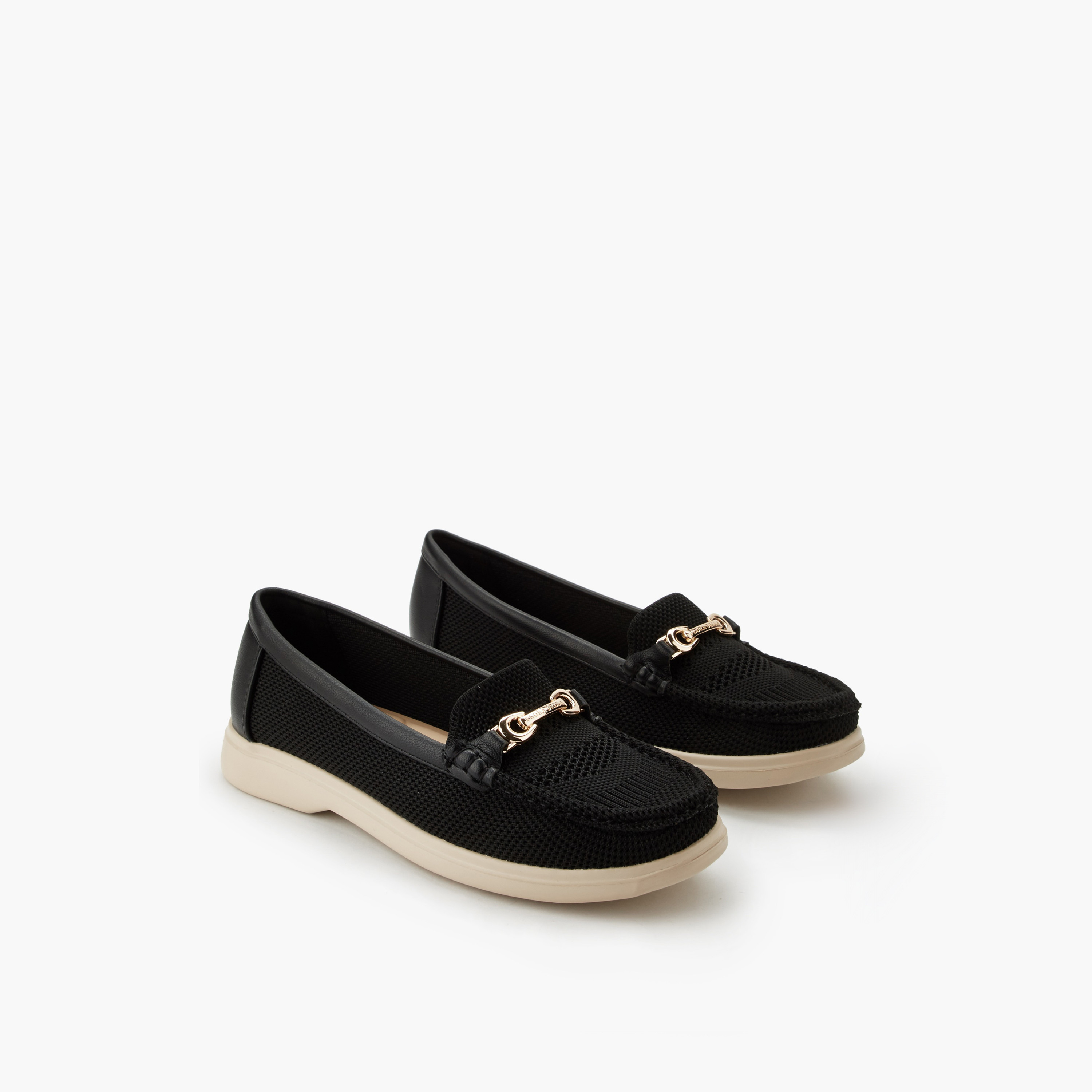 Flora Bella Women Mesh Textured Loafers-women-shoes-flats-loafers-image-1