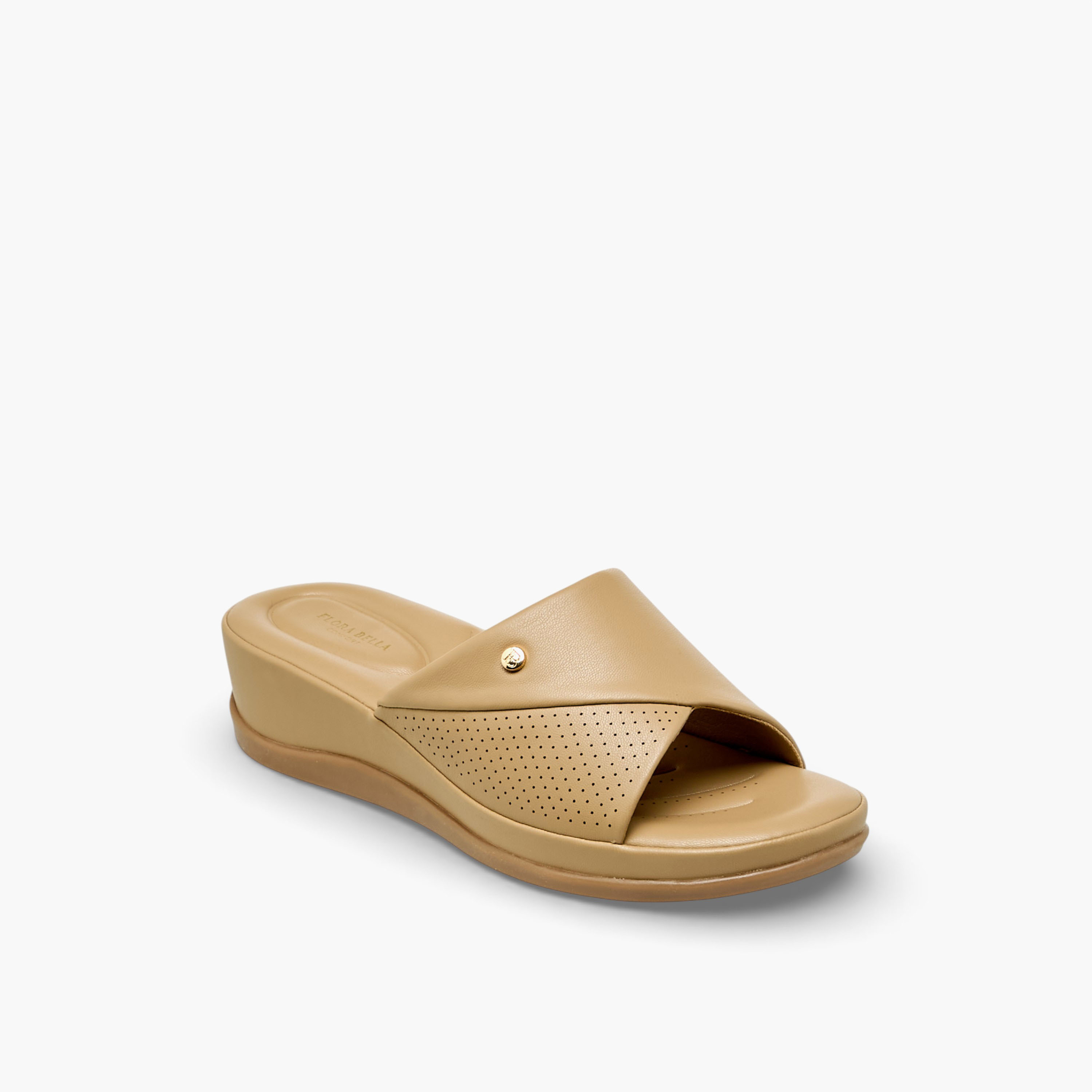 Flora Bella Women Perforated Wedge Heel Sandals-women-shoes-flats-sandals-image-2
