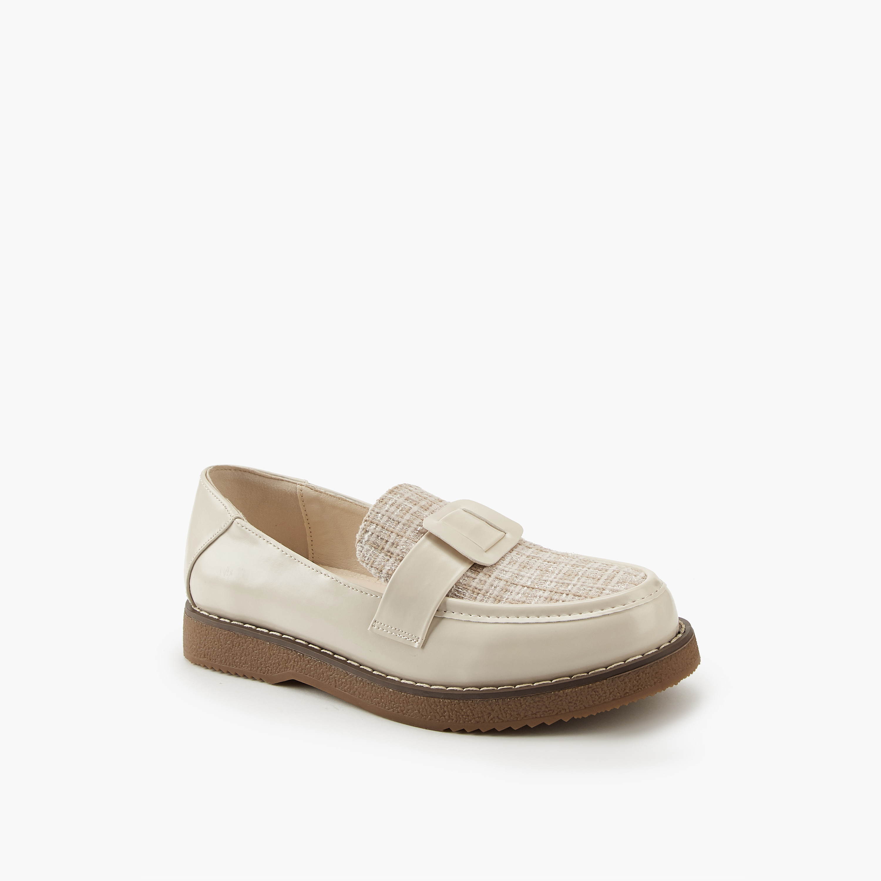 Flora Bella Buckle Accent Slip-On Loafers-women-shoes-loafersandmoccasins-image-3