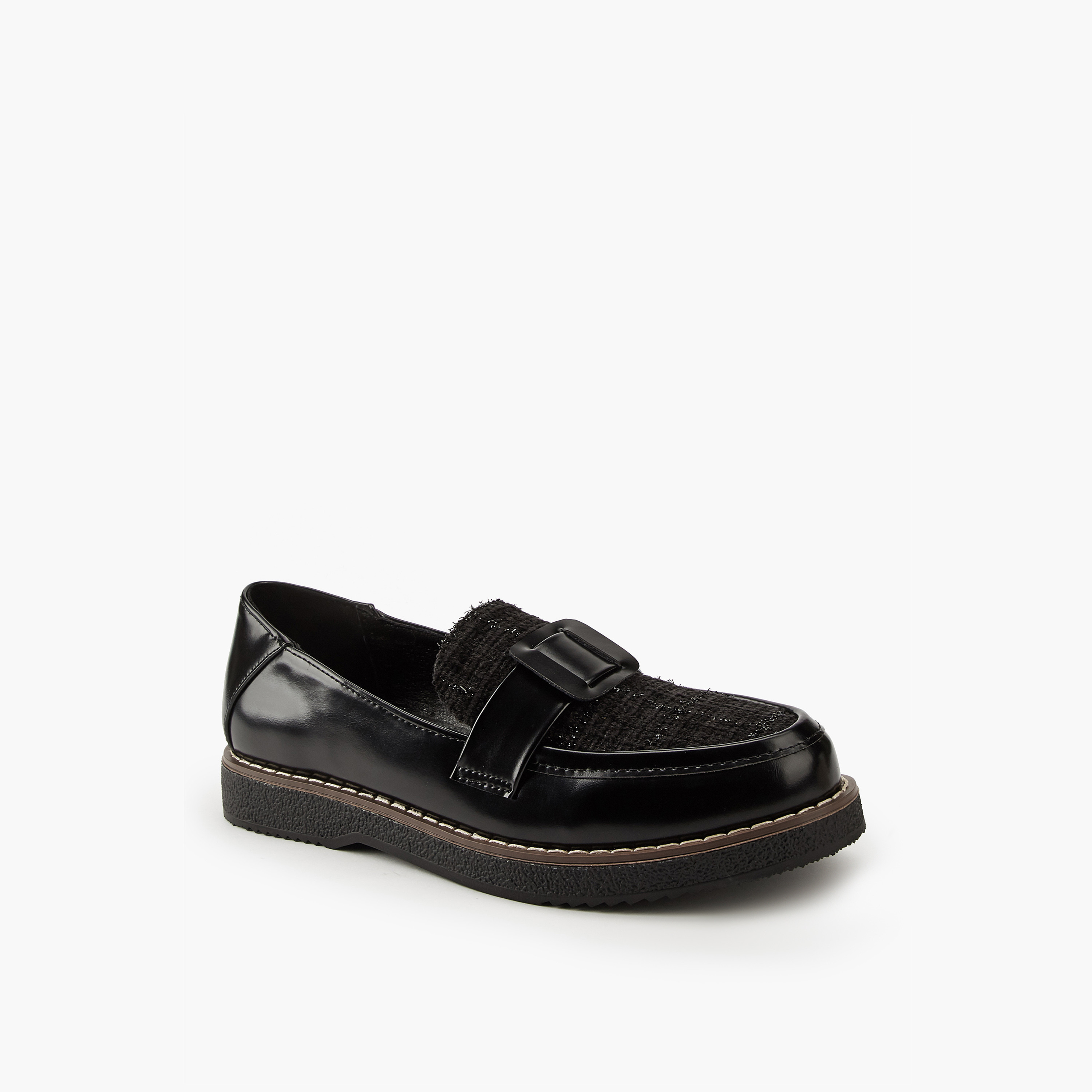 Flora Bella Buckle Accent Slip-On Loafers-women-shoes-loafersandmoccasins-image-3
