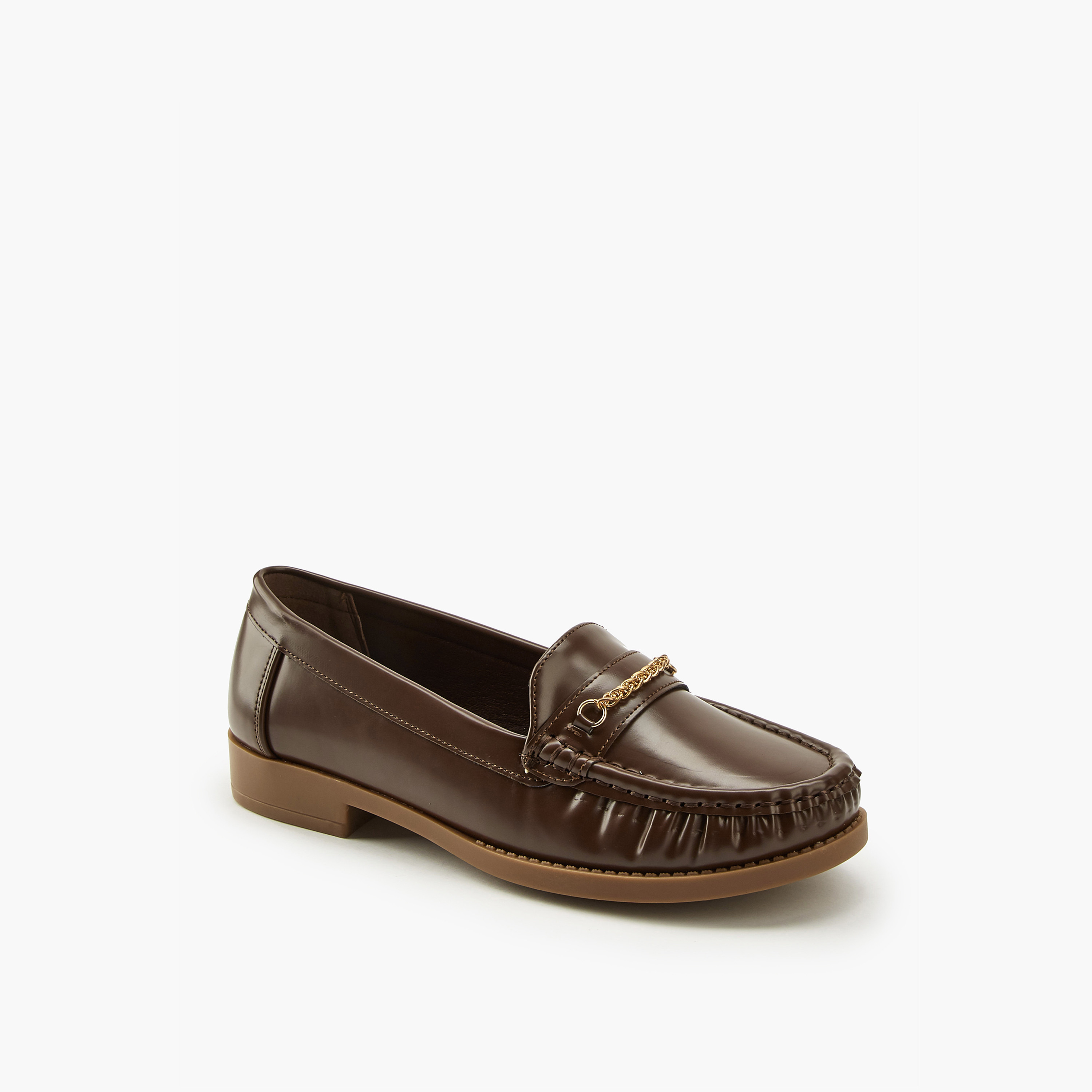 Flora Bella Chain Detail Slip-On Loafers-women-shoes-loafersandmoccasins-image-3
