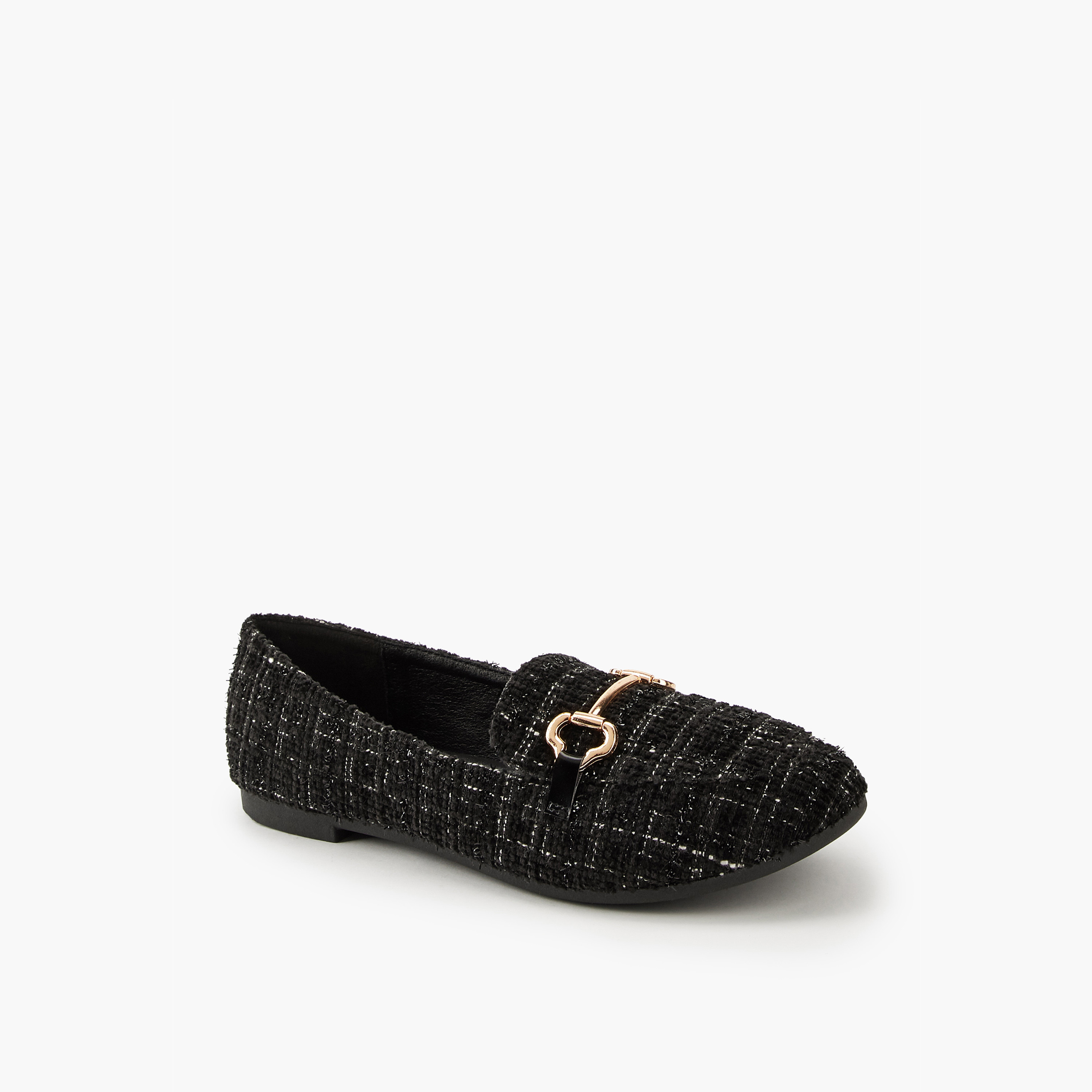حذاء سهل الارتداء بارز الملمس بزينة ميتاليك من فلورا بيلا-women-shoes-loafersandmoccasins-image-3