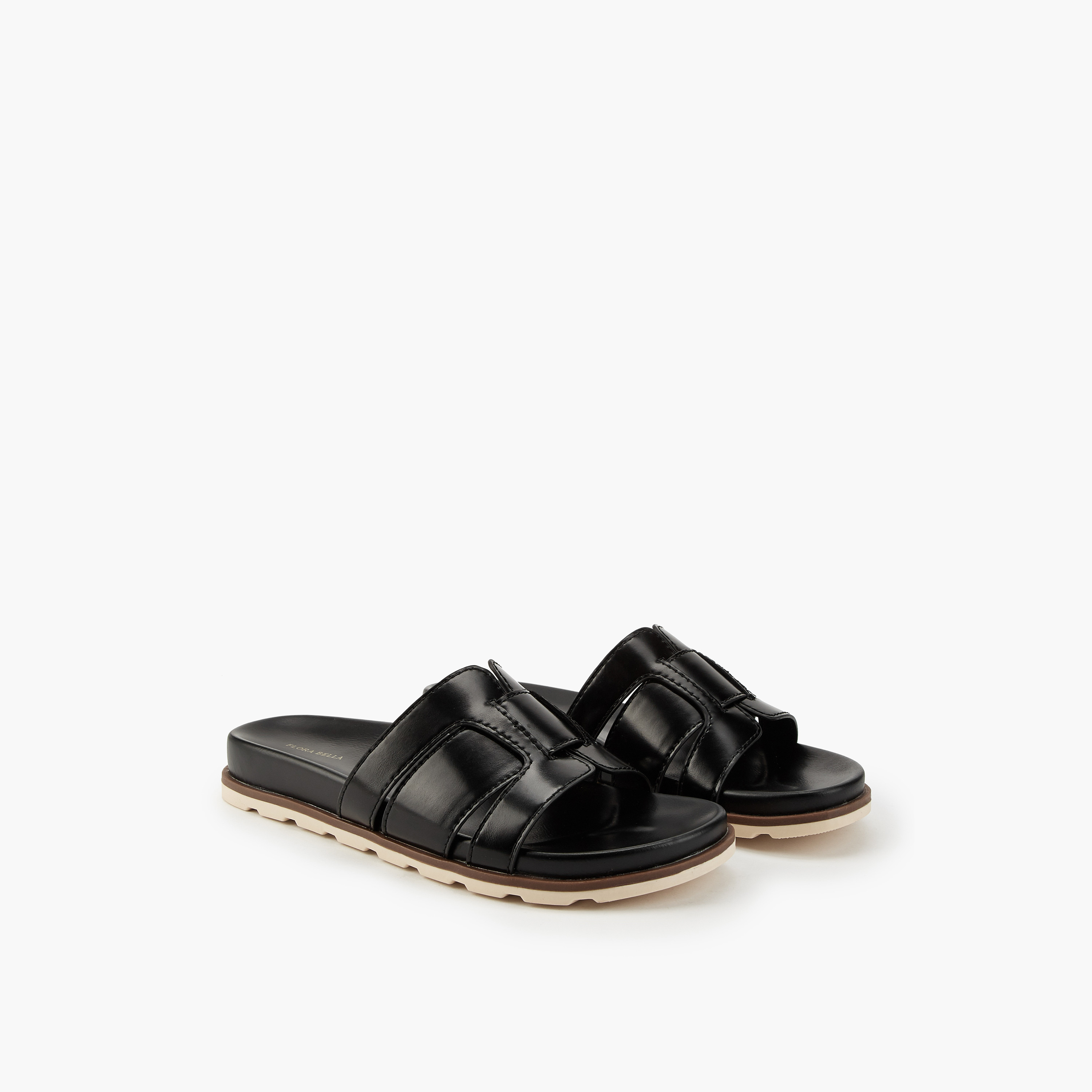 Flora Bella Panelled Slip-On Sandals-women-shoes-flats-sandals-image-1