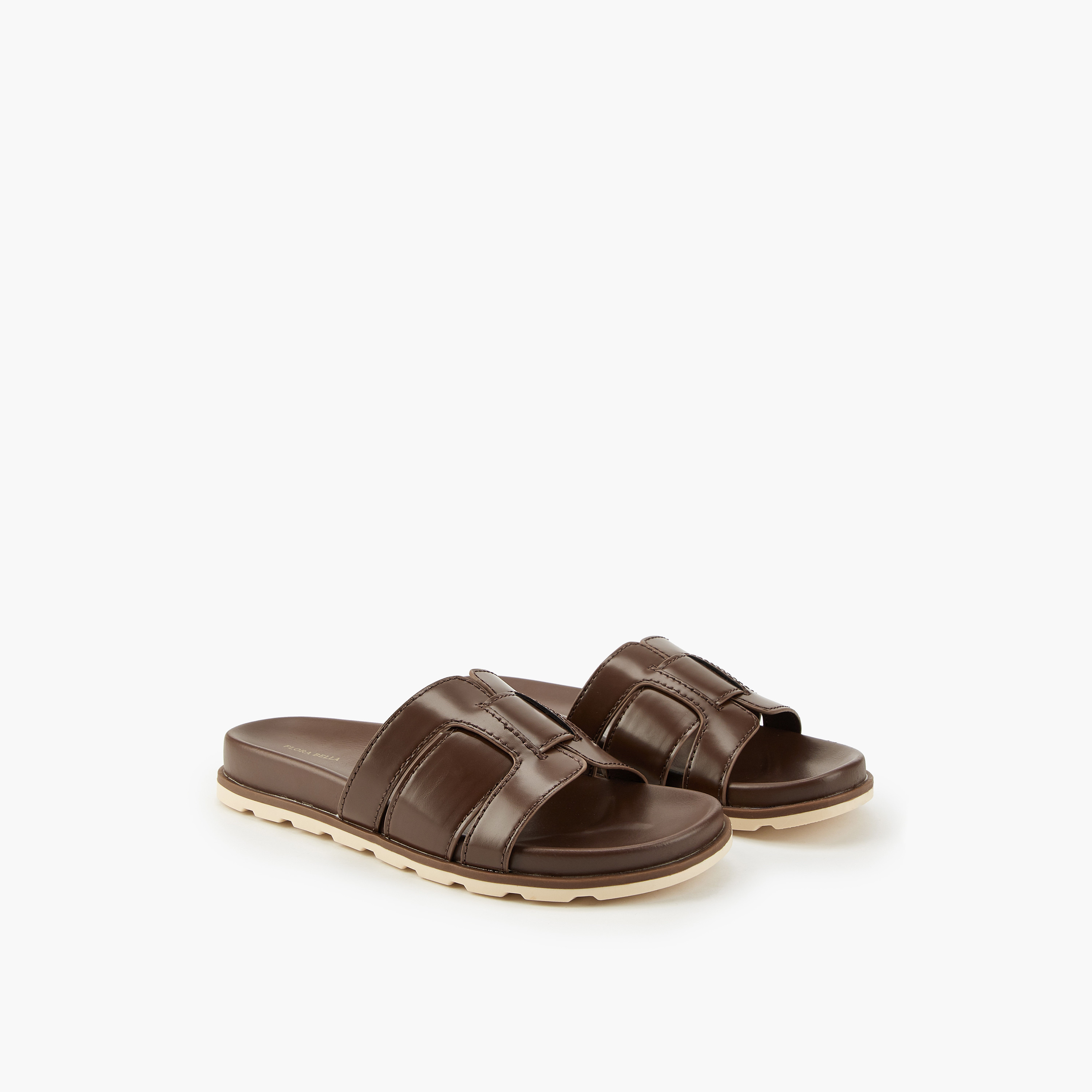 Flora Bella Panelled Slip-On Sandals-women-shoes-flats-sandals-image-1