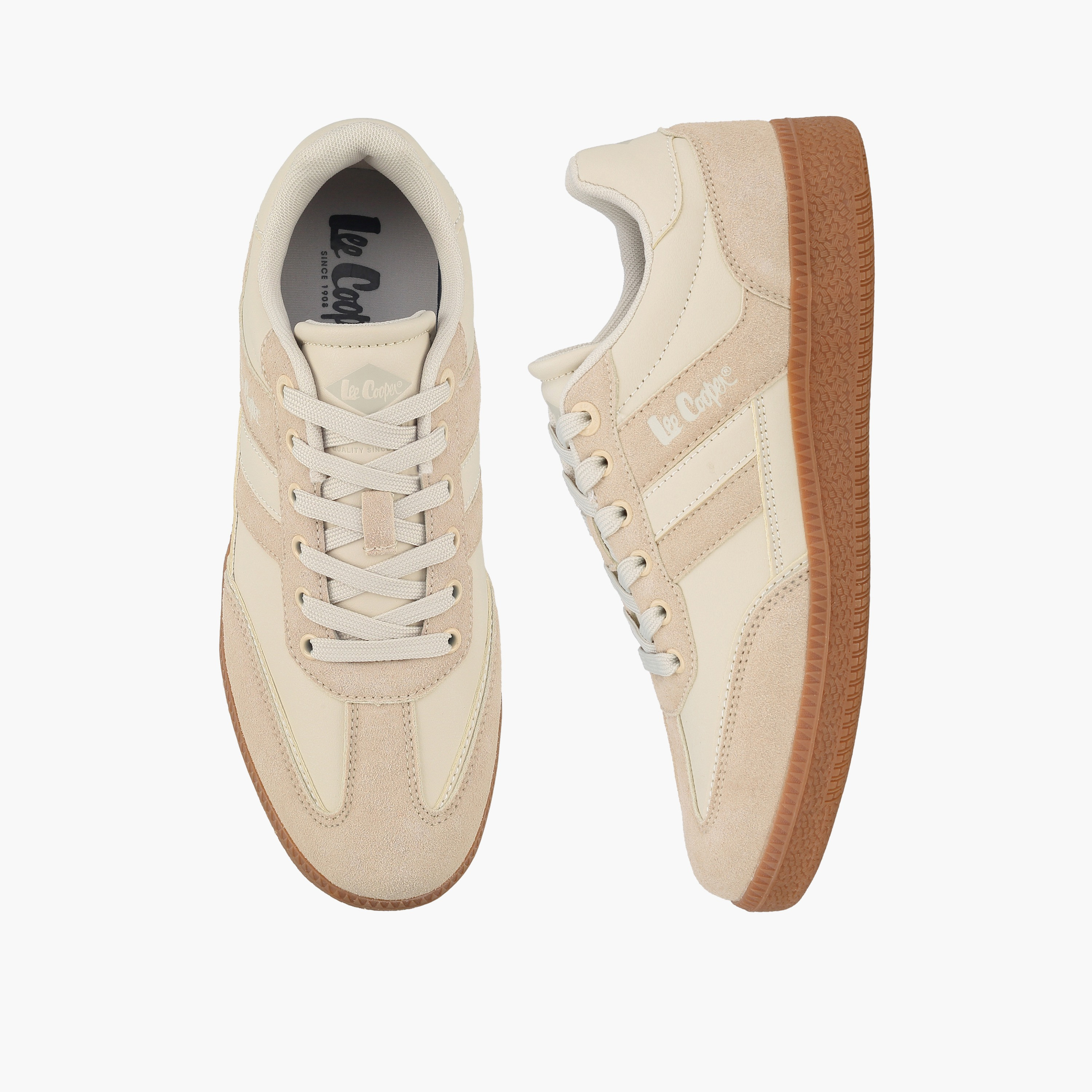 Lee Cooper Women Panelled Lace-Up Sneakers-women-shoes-sneakers-image-1