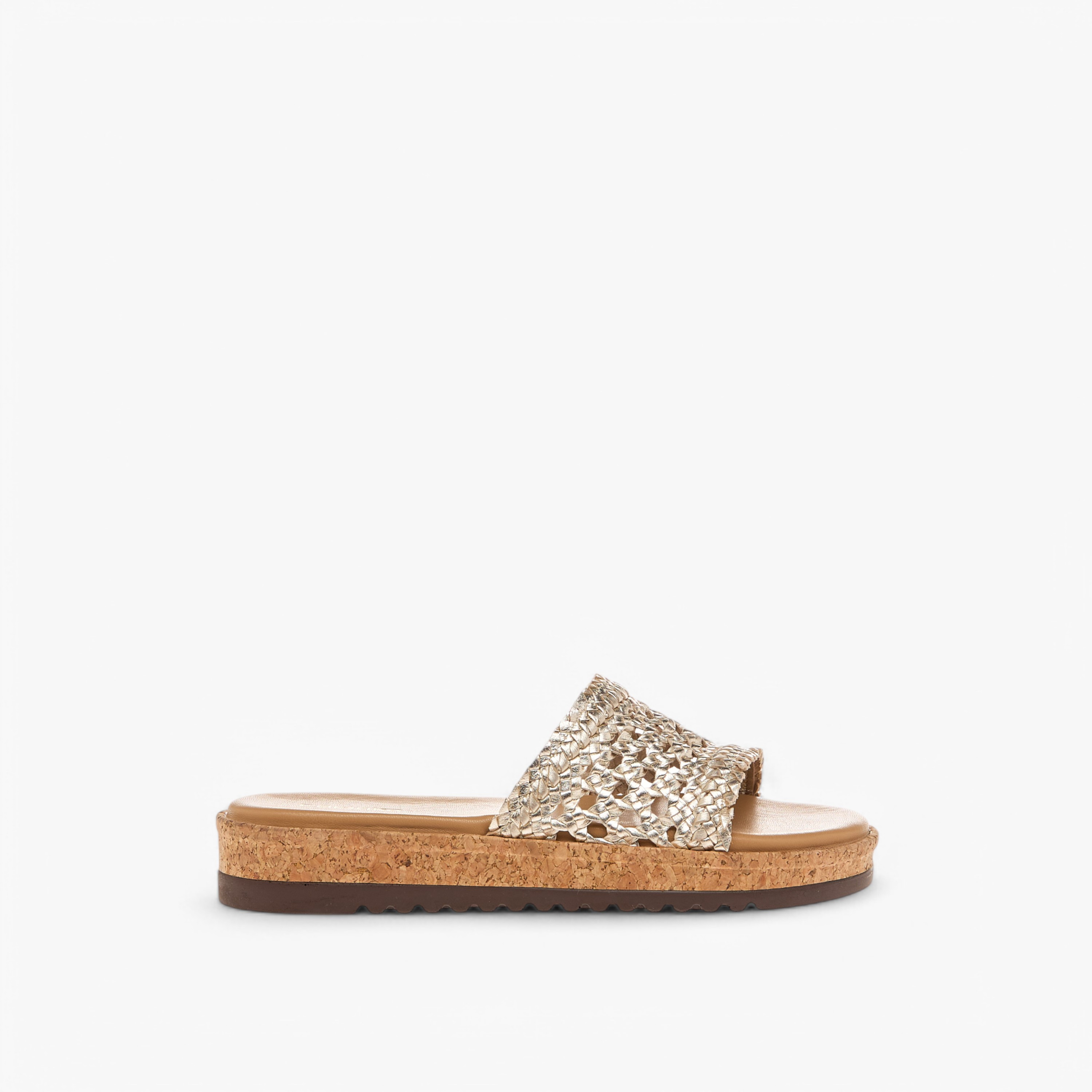 Paprika Braid Textured Slip-On Comfort Sandals-women-shoes-flats-sandals-image-3