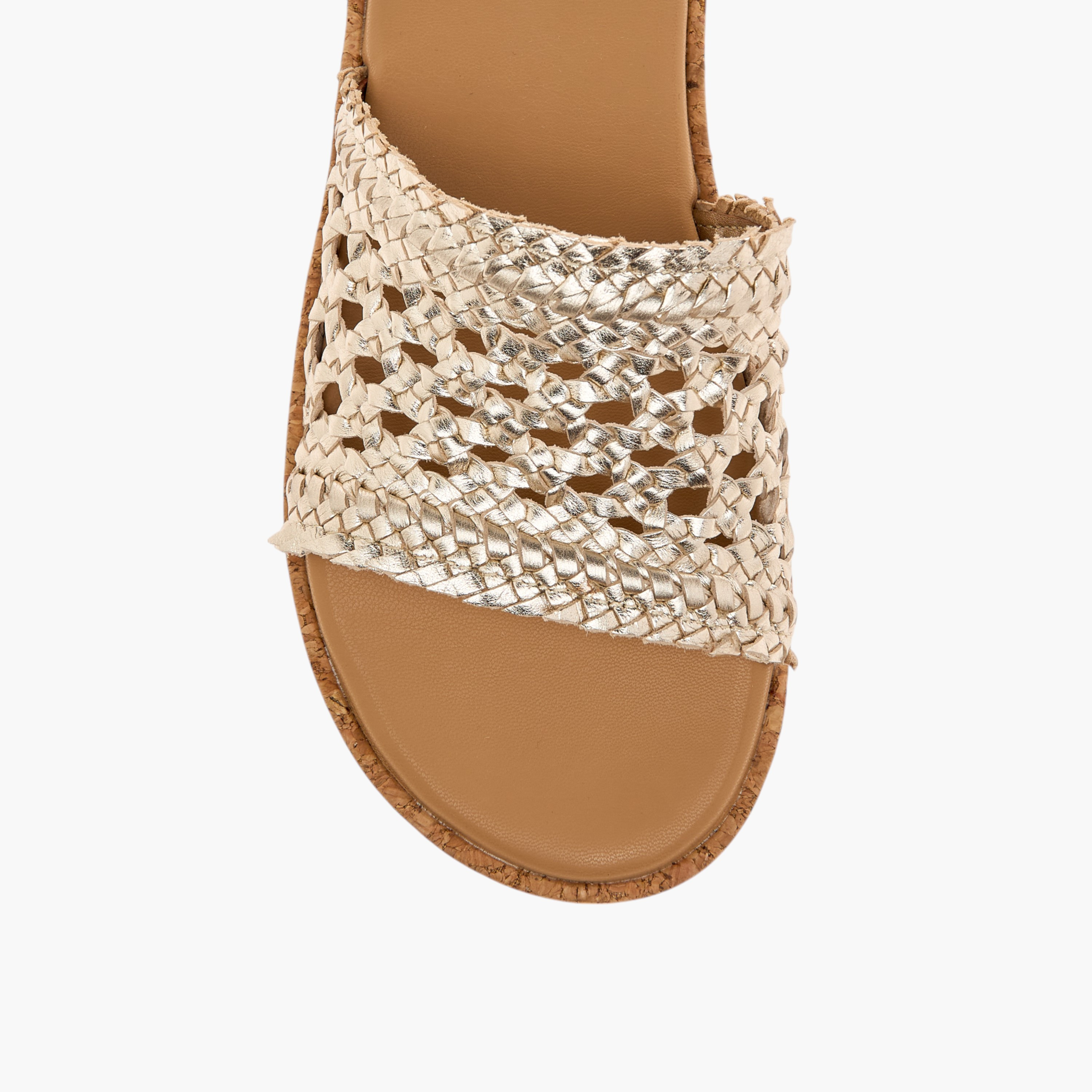 Paprika Braid Textured Slip-On Comfort Sandals-women-shoes-flats-sandals-image-4