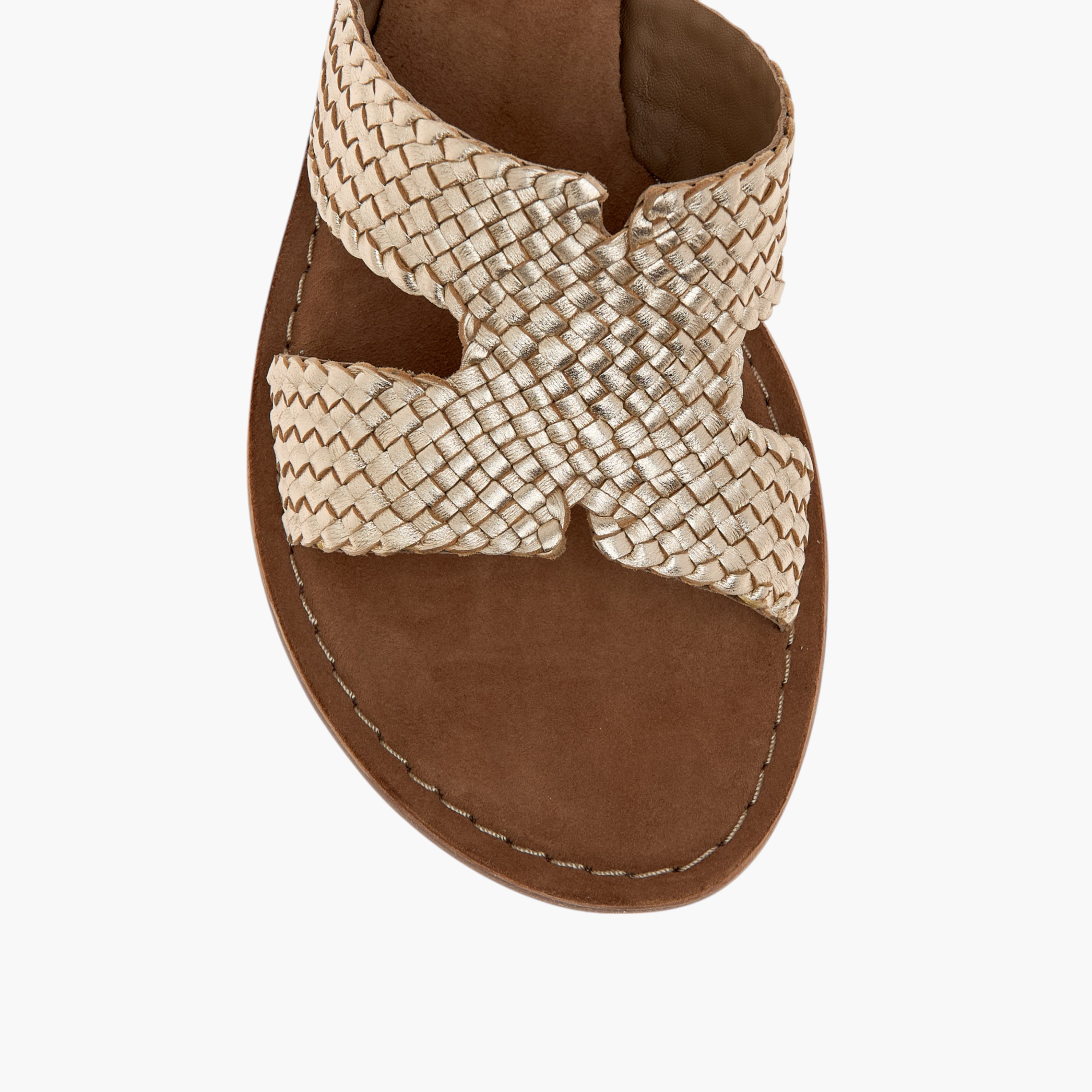 Paprika Textured Leather Slip-On Flat Sandals-women-shoes-flats-sandals-image-4