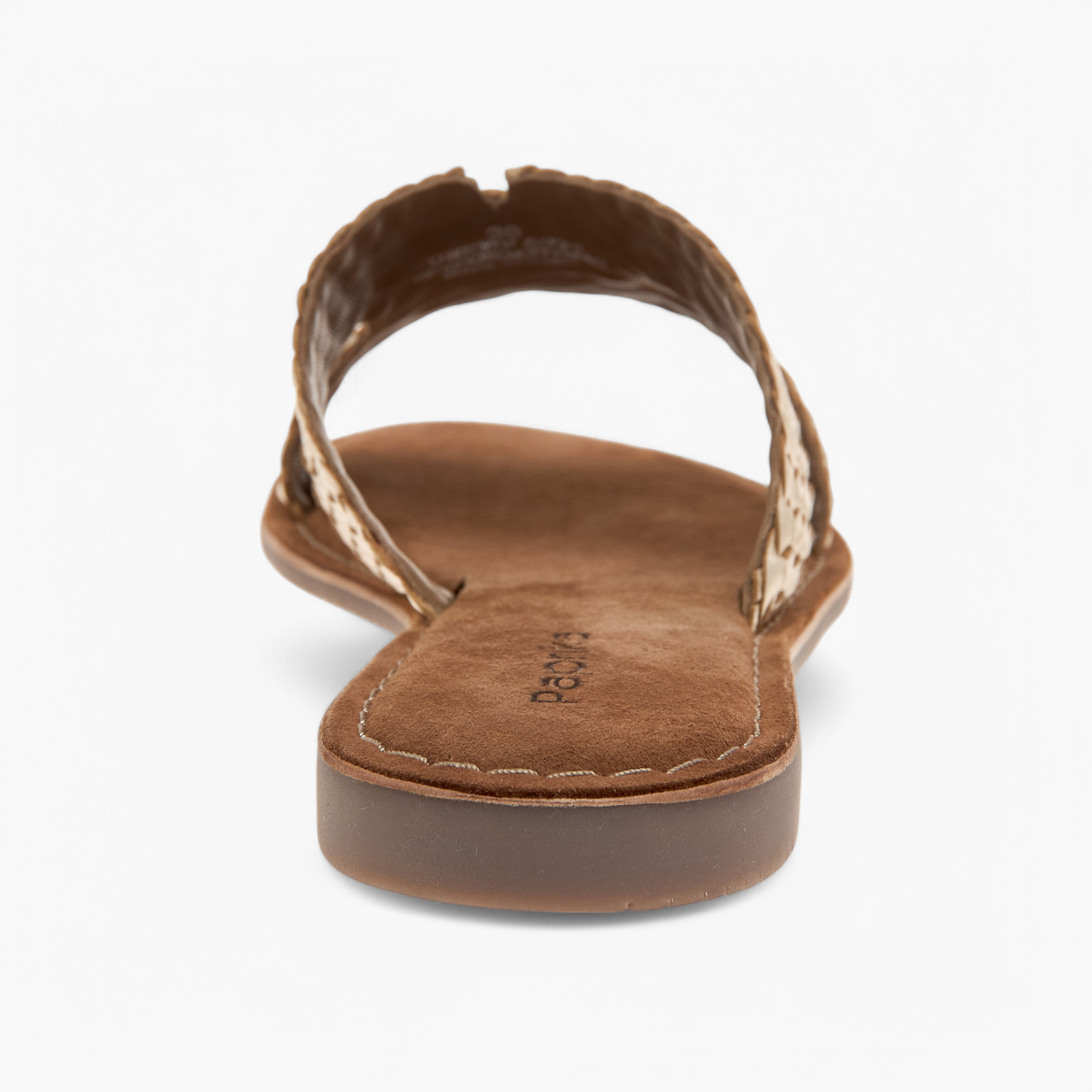 Paprika Textured Leather Slip-On Flat Sandals-women-shoes-flats-sandals-image-5