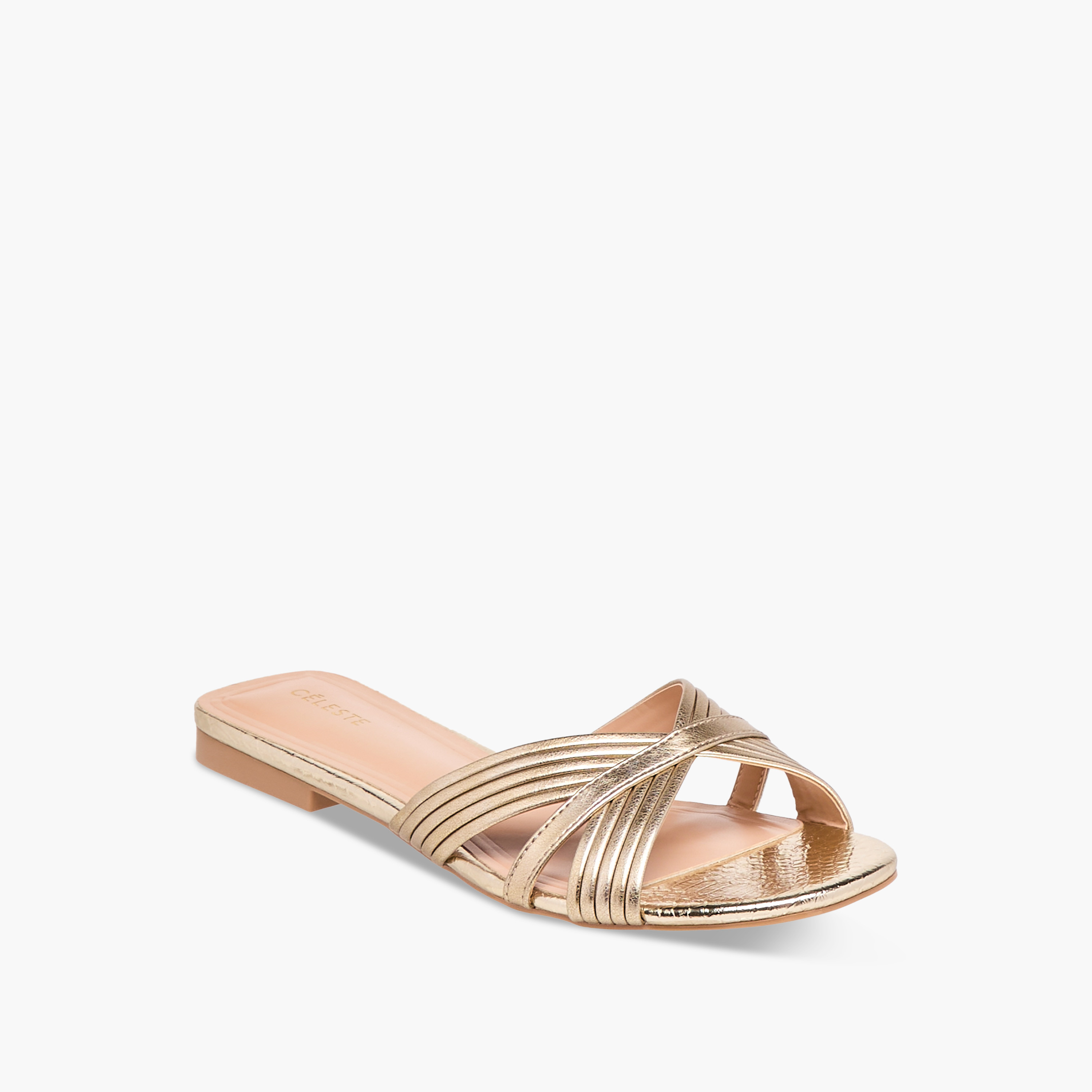 Celeste Women's Criss Cross Slip-On Flat Sandals-women-shoes-flats-sandals-image-2