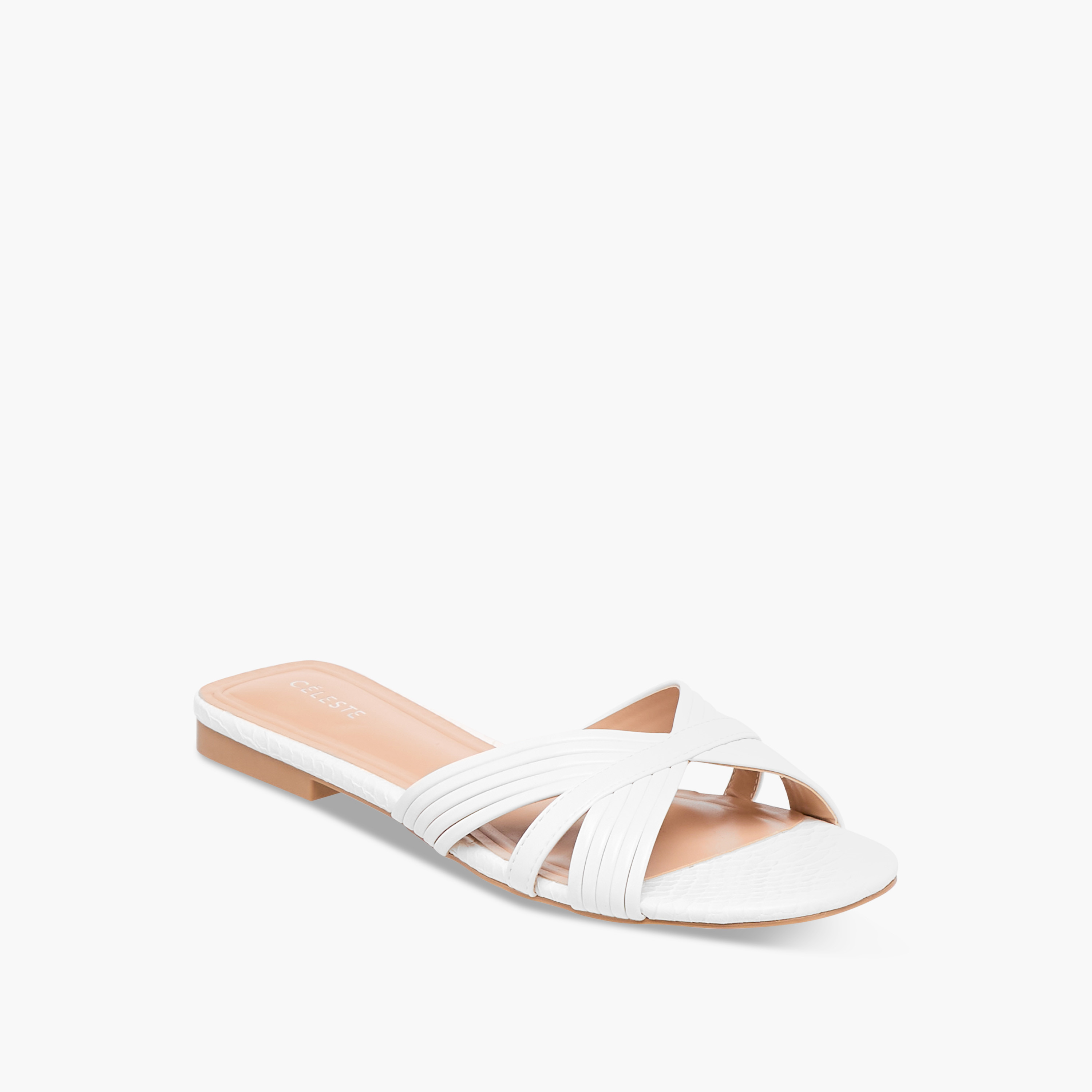 Celeste Women's Criss Cross Slip-On Flat Sandals-women-shoes-flats-sandals-image-2
